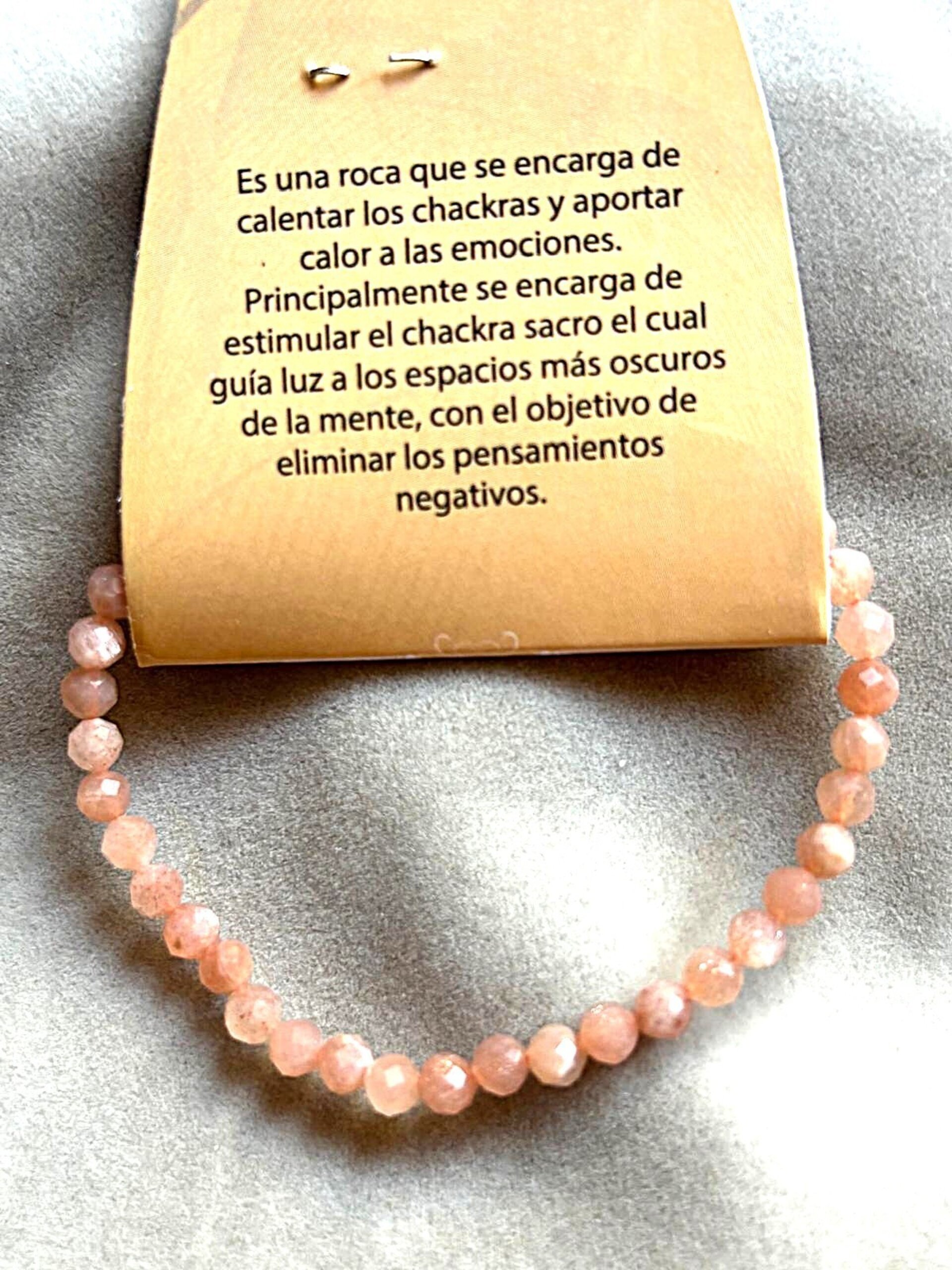 pulsera facetada piedra sol - 2
