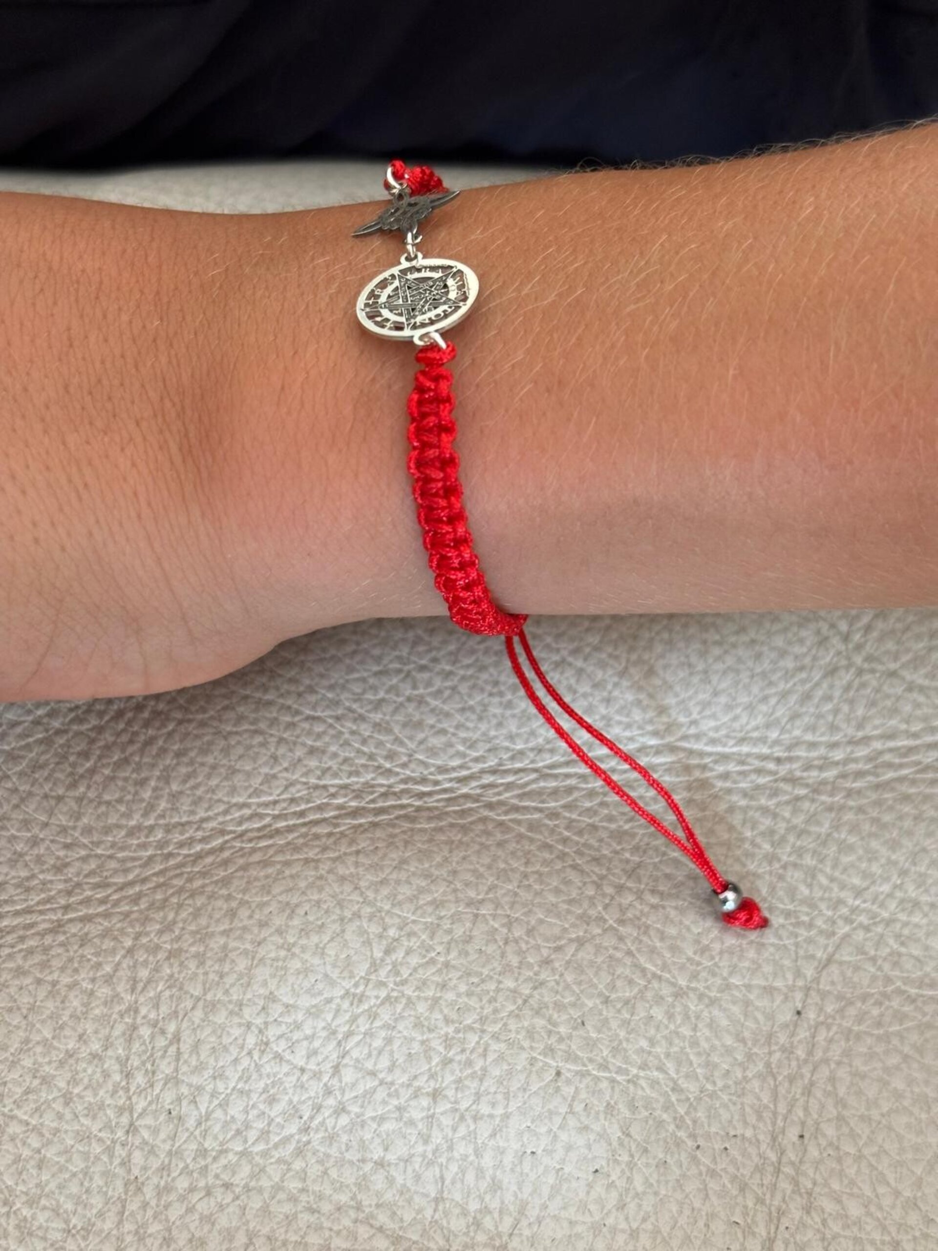 pulsera Macramé amuleto doble protección - 5