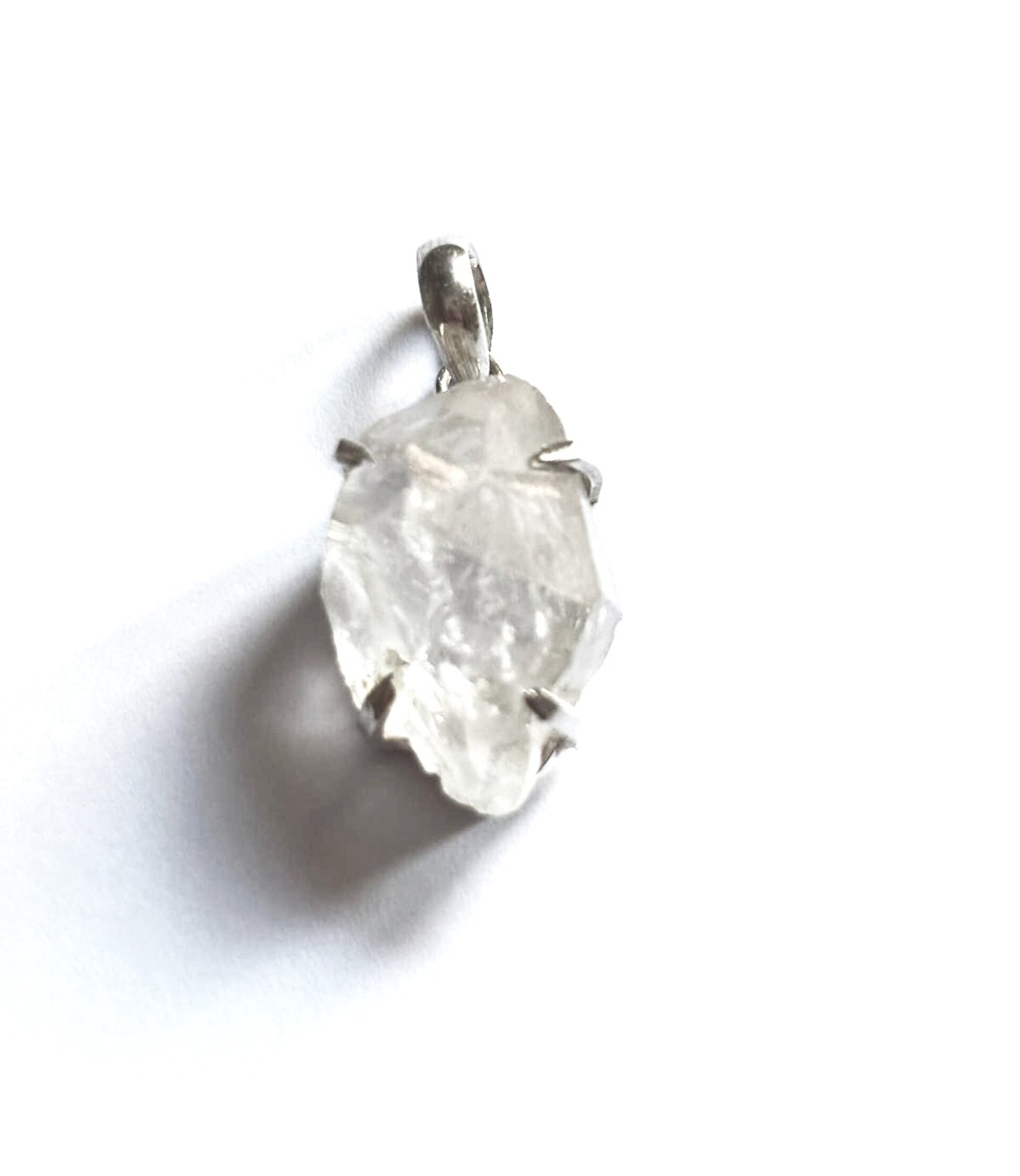 colgante piedra natural cuarzo diamante herkimer - 2