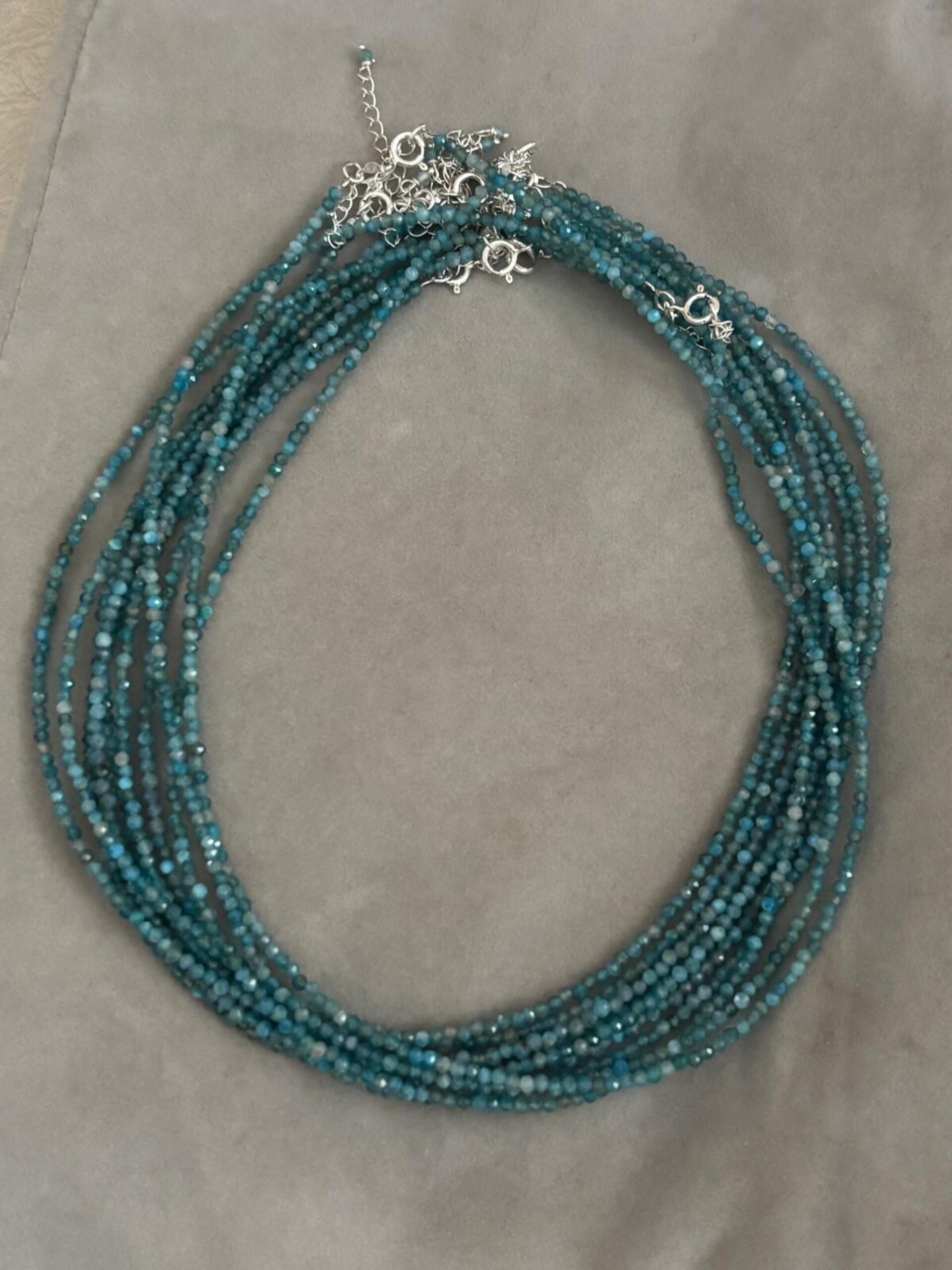 gargantilla facetada apatita - 2