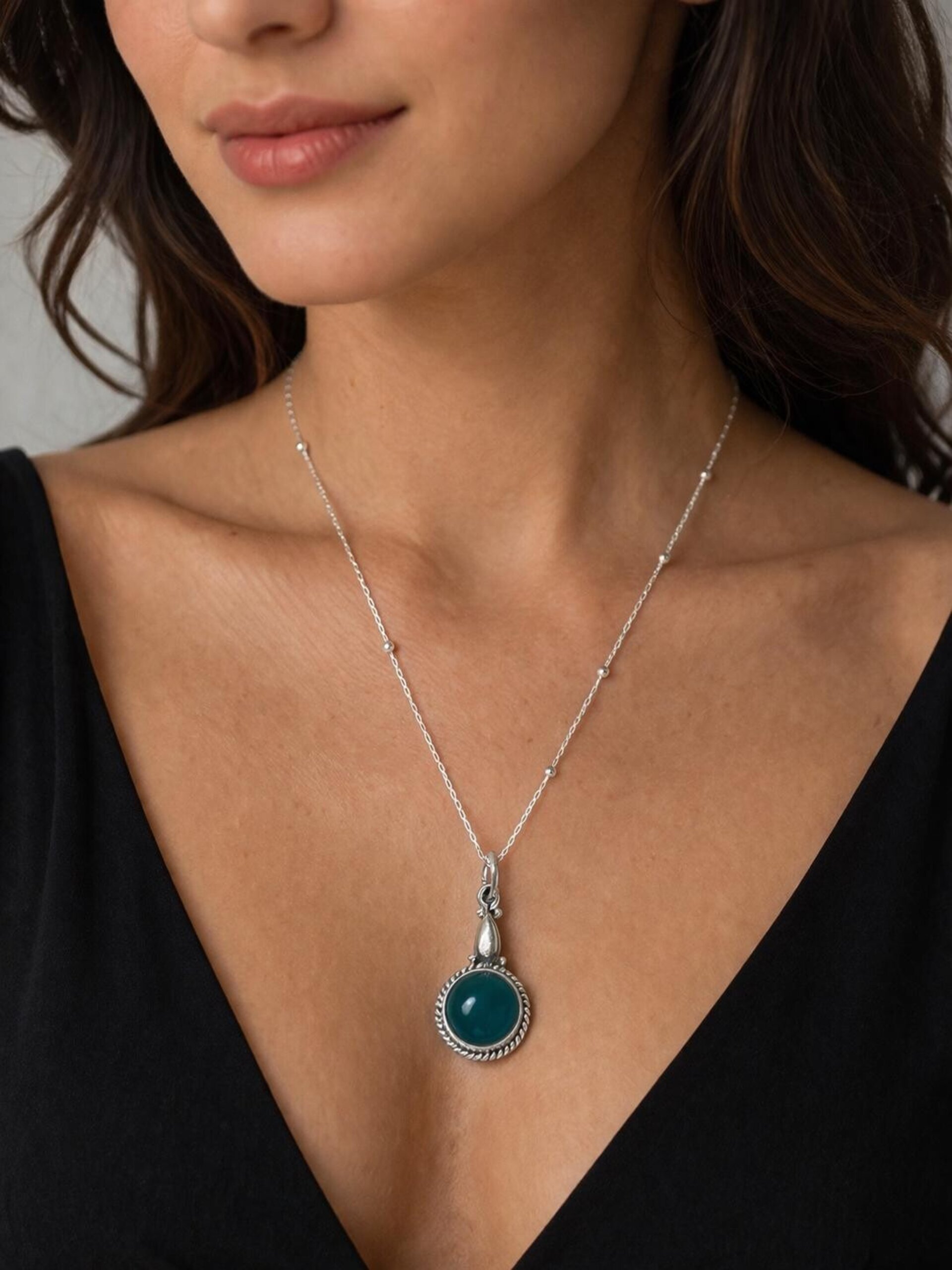 Collar venturina verde - 1