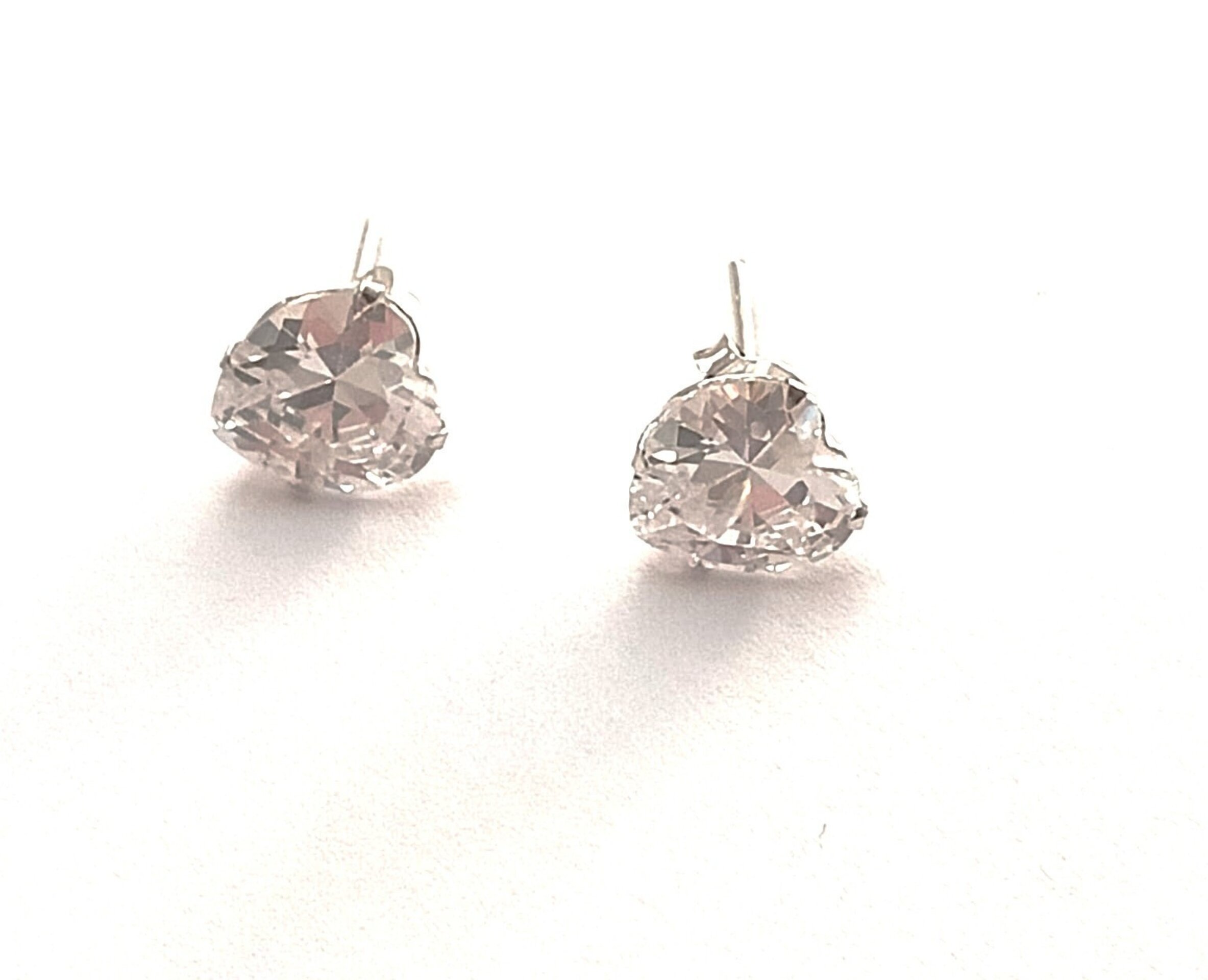 Pendientes corazón circonita - 3