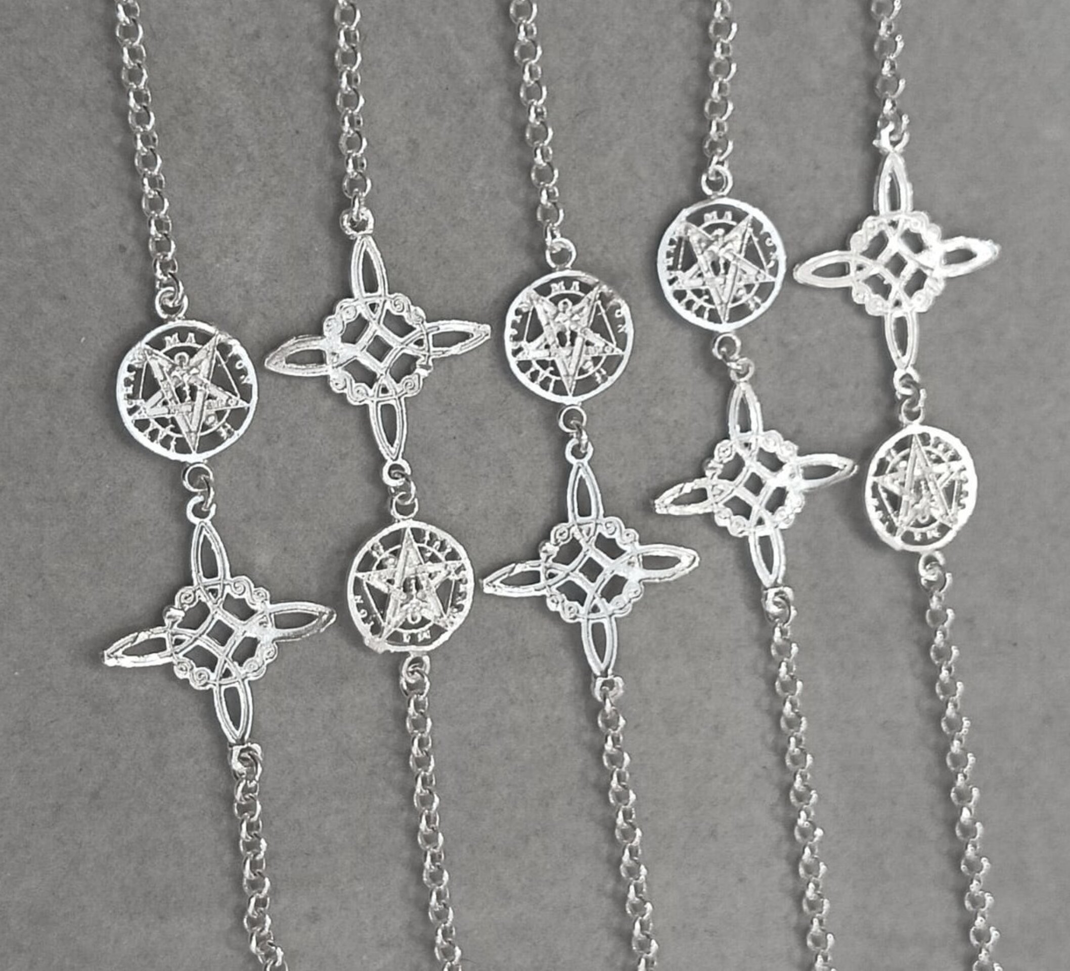 Pulsera amuleto nudo de bruja y tetragrámaton - 2