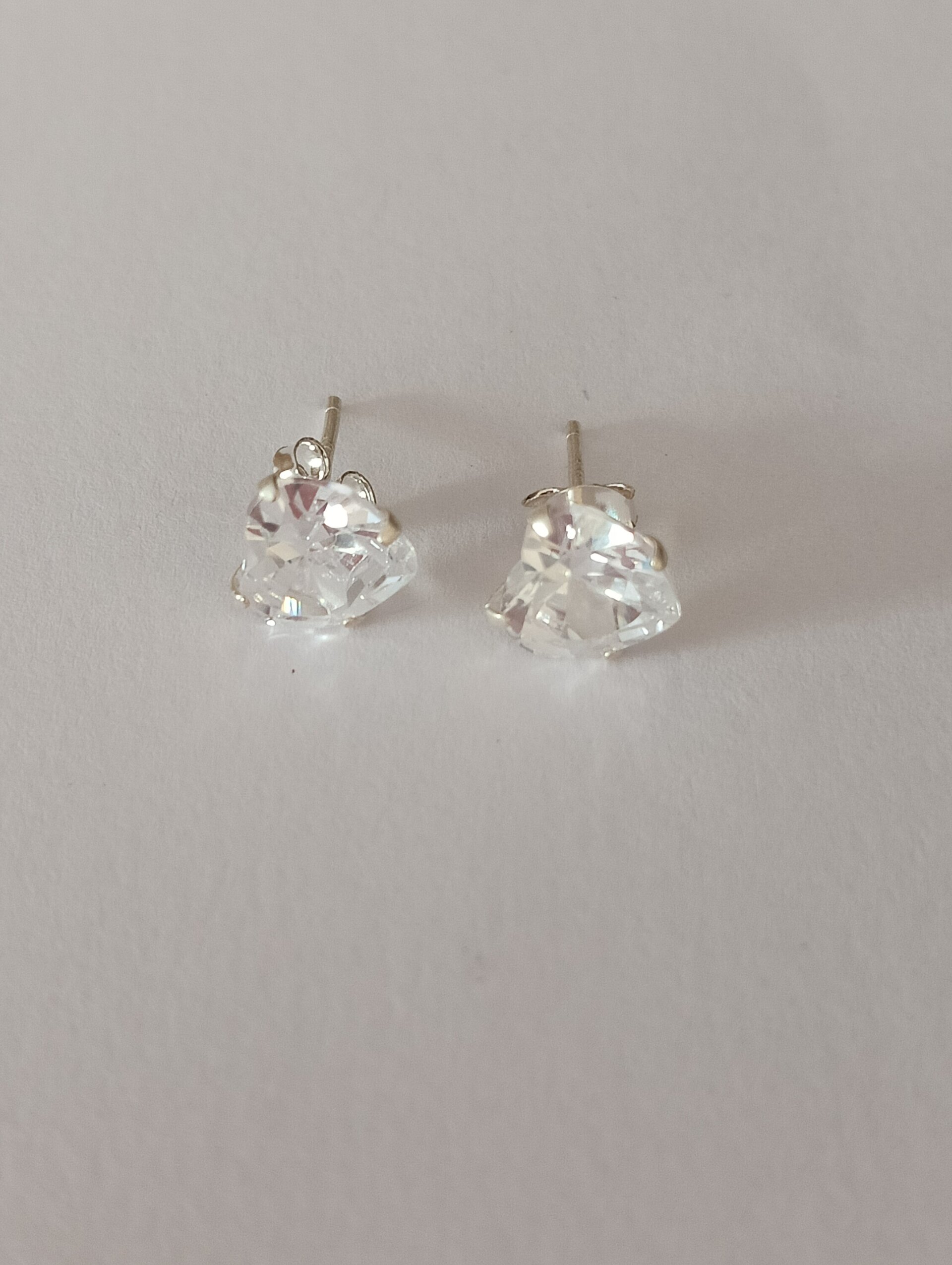 Pendientes corazón circonita - 5