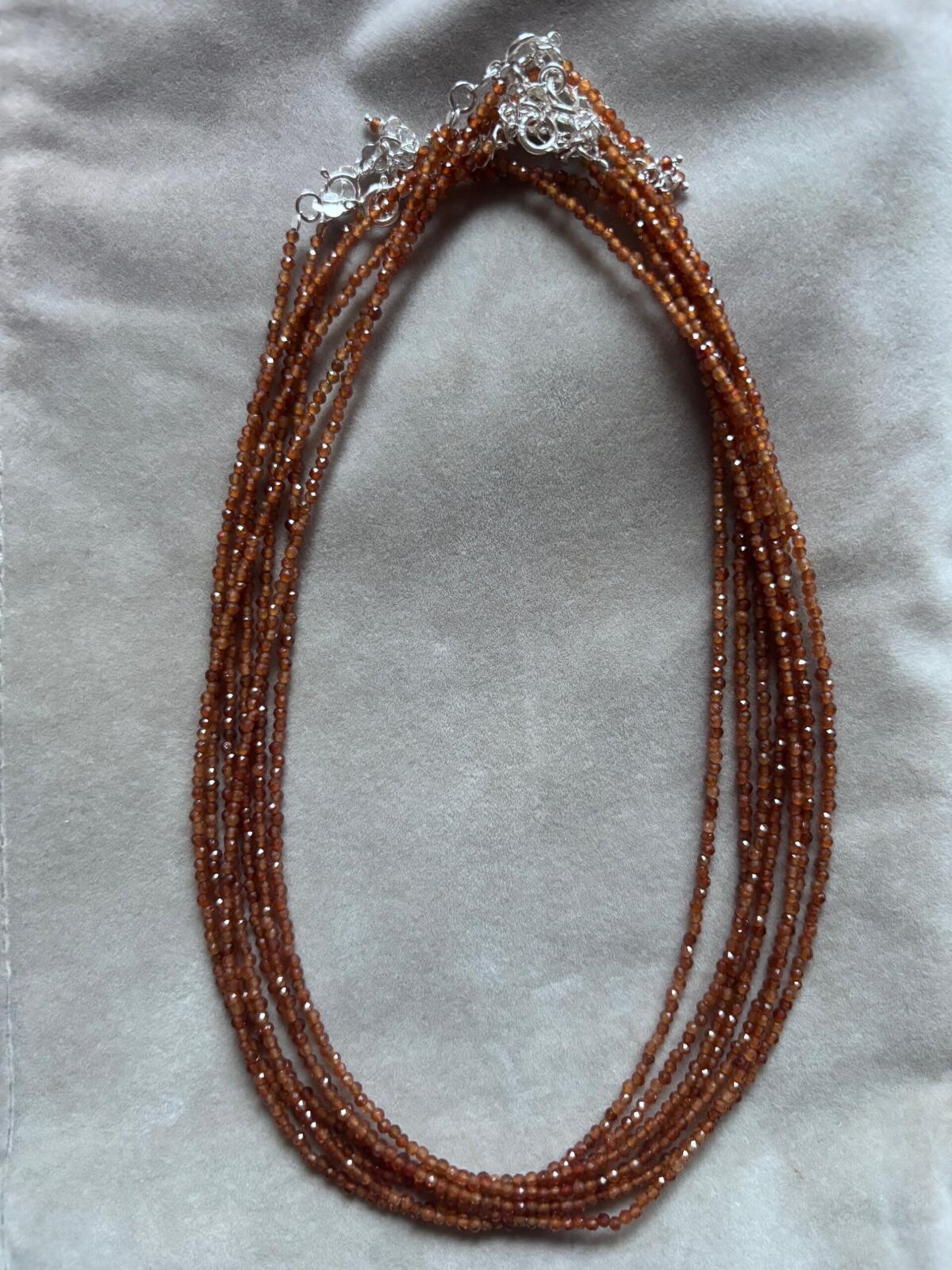 gargantilla citrino de Madeira facetado - 2