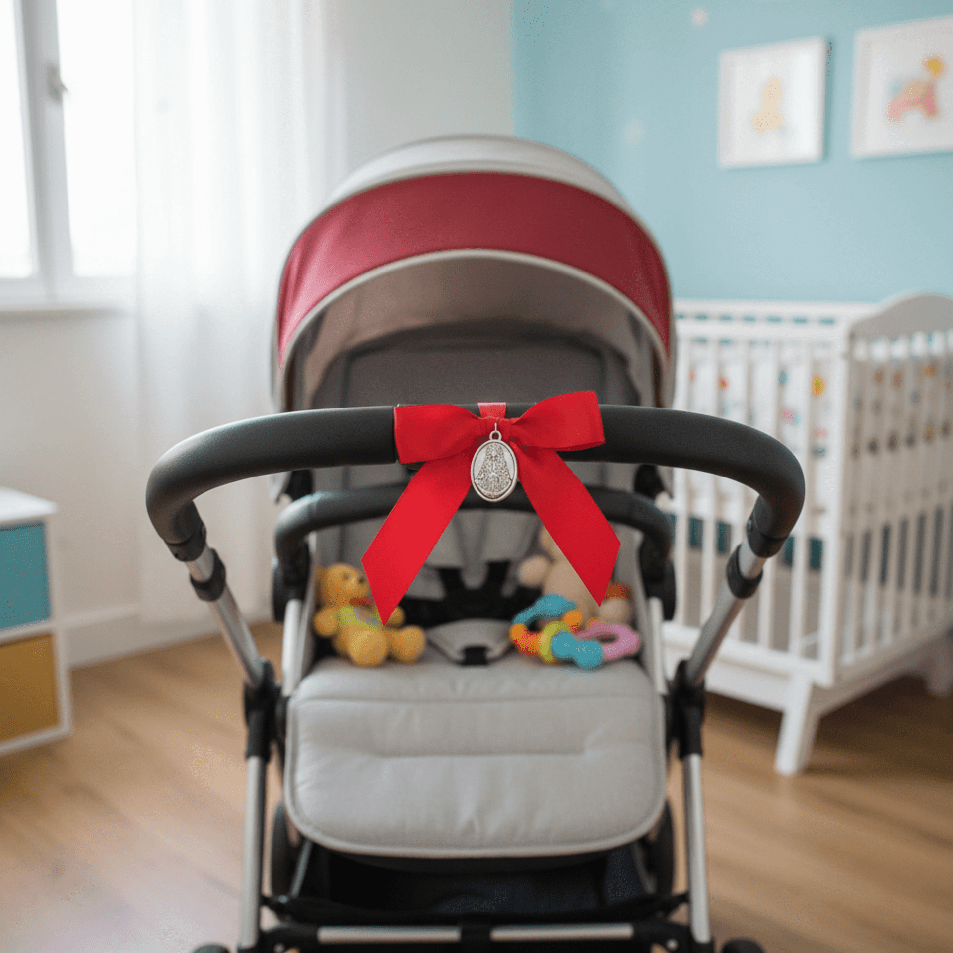 lazo con medalla para protección - 9