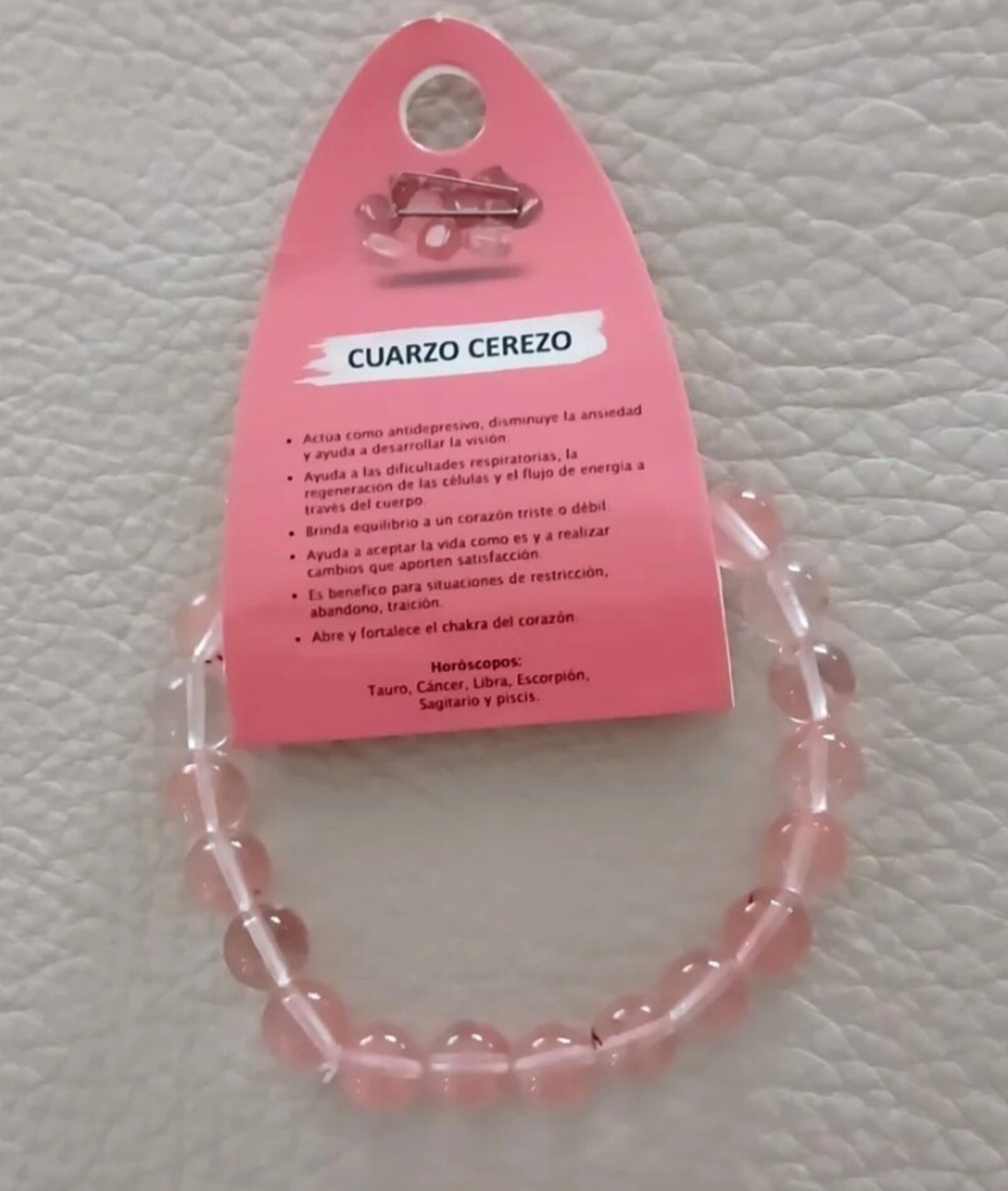 Pulsera cuarzo rosa - 2