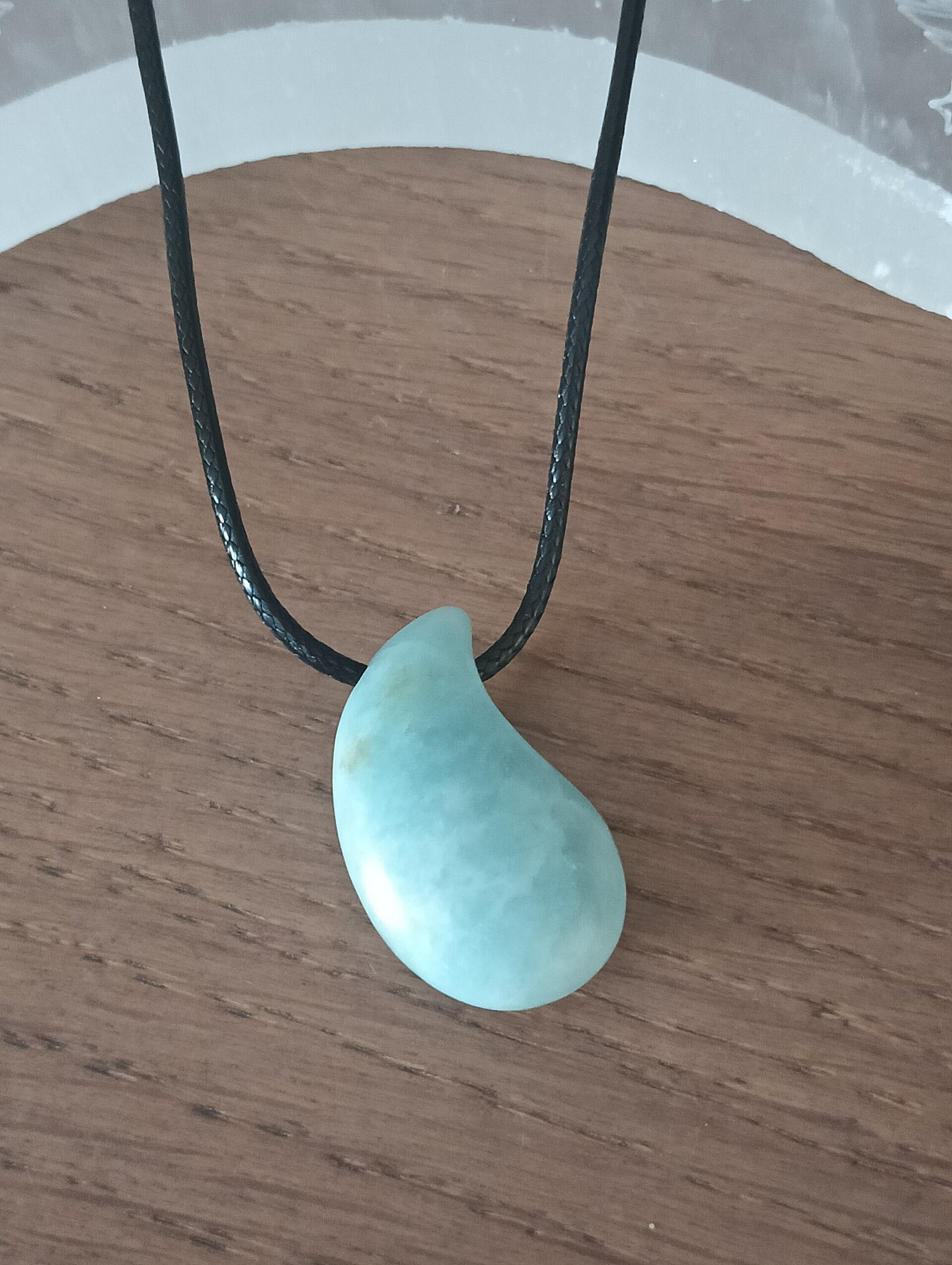 Collar ajustable piedra natural amazonita - 4