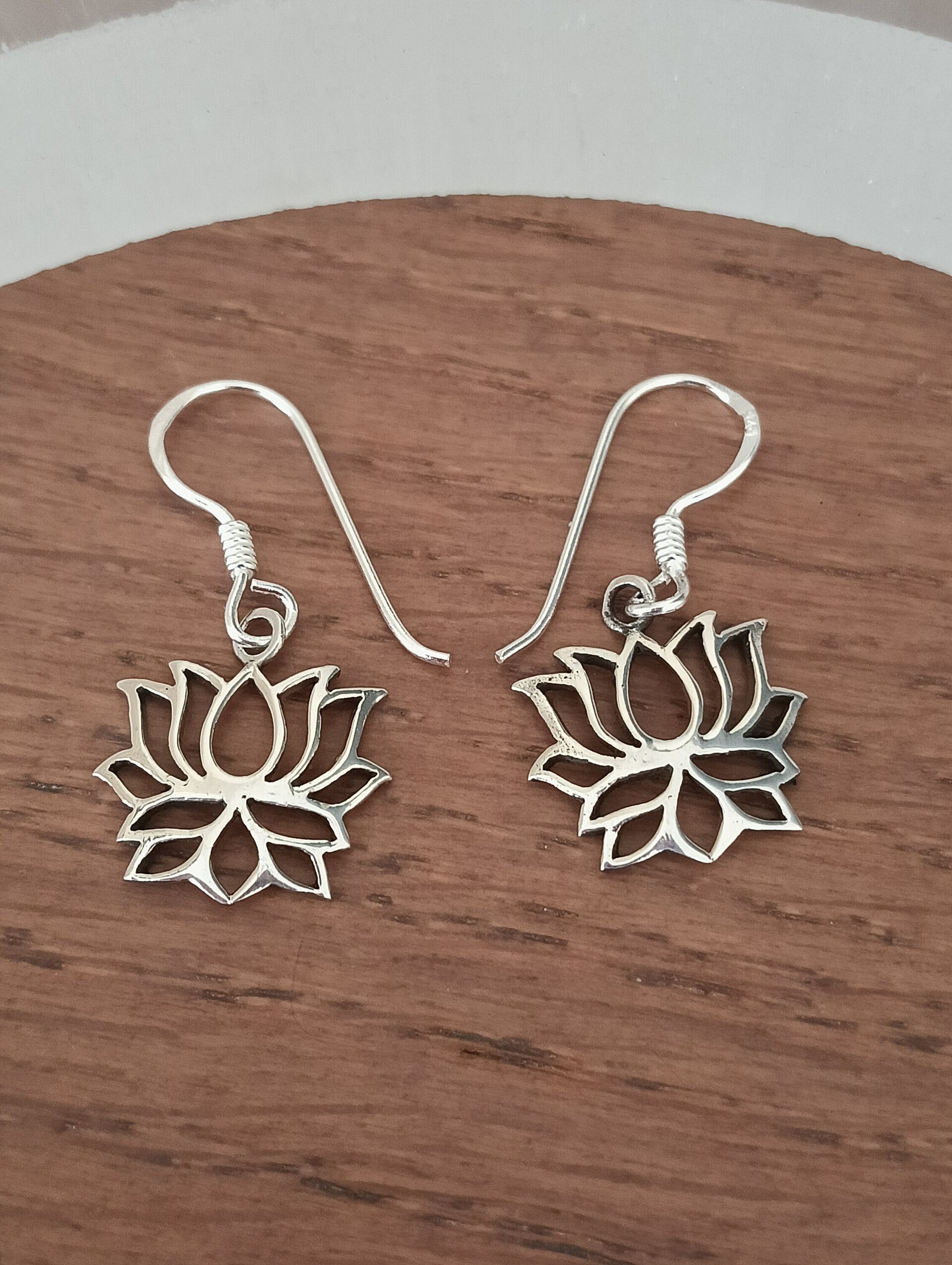 Pendientes  flor de loto - 3