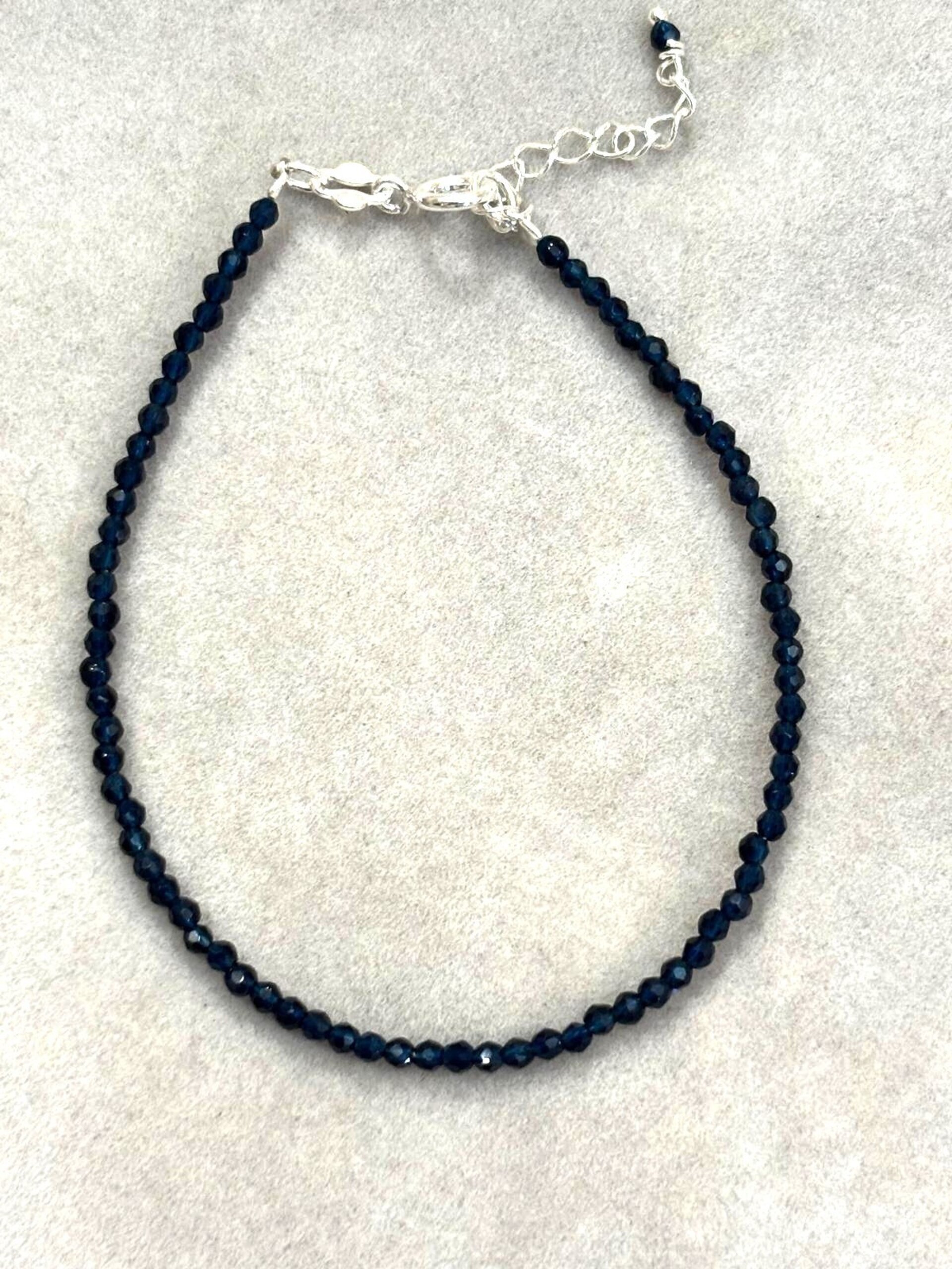 pulsera facetada zafiro - 7