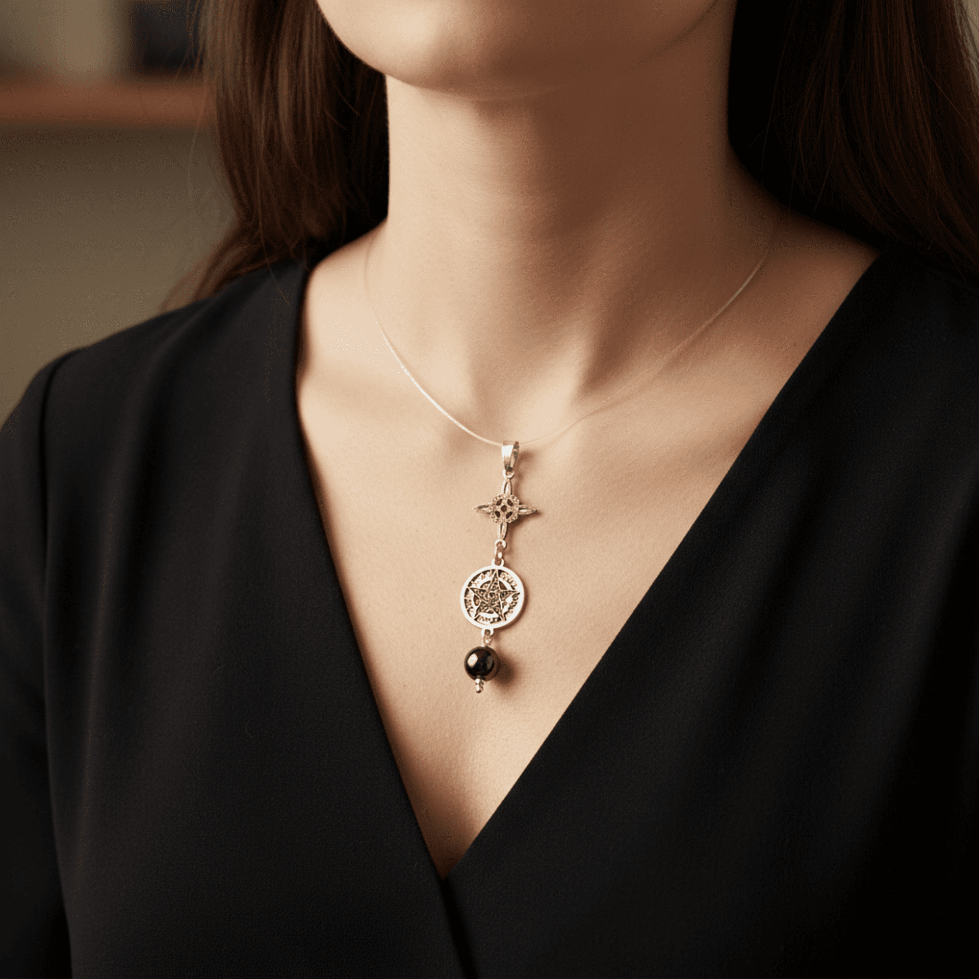 collar doble protección con Hematite - 1