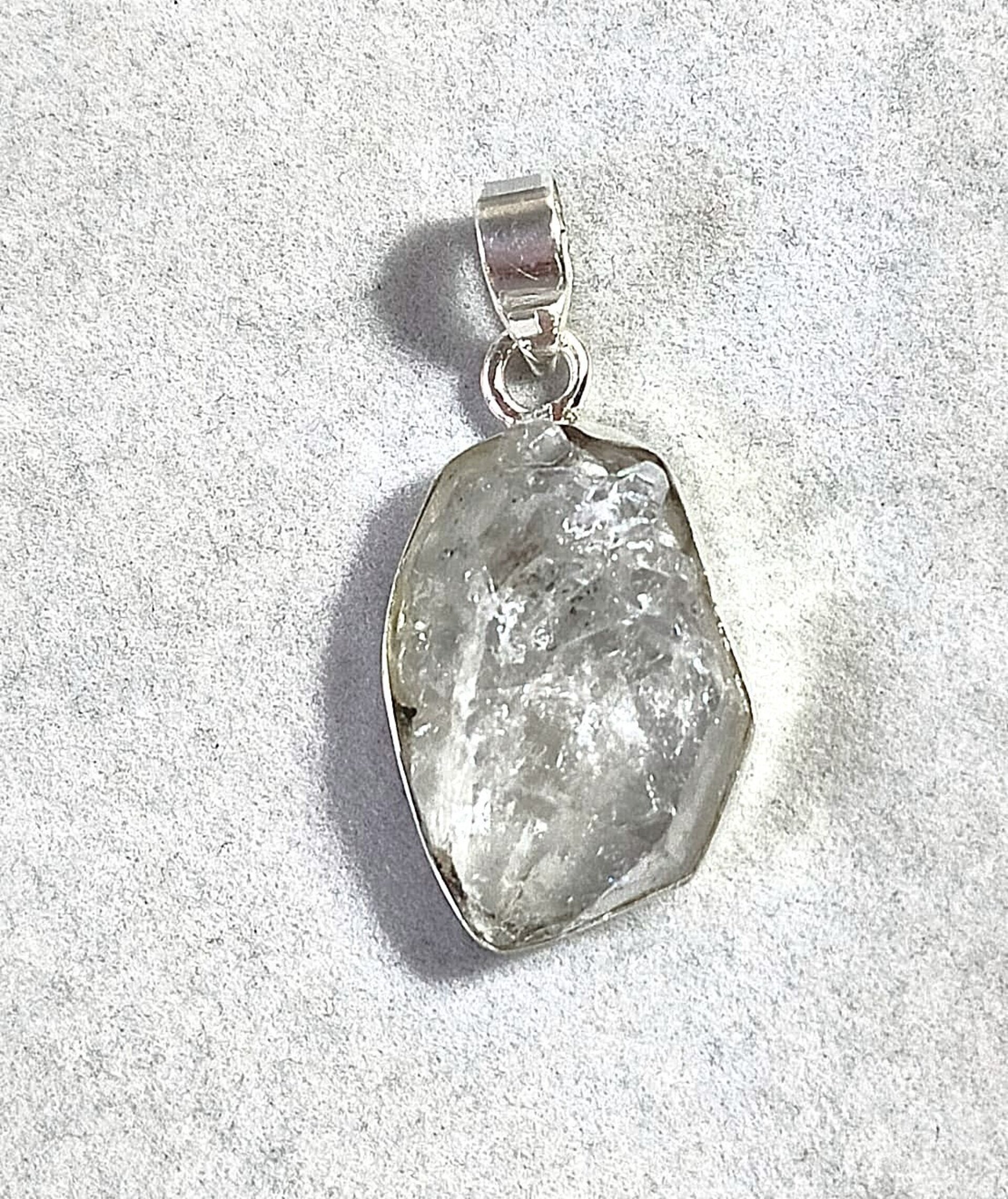 Colgante piedra natural cuarzo diamante herkimer - 2