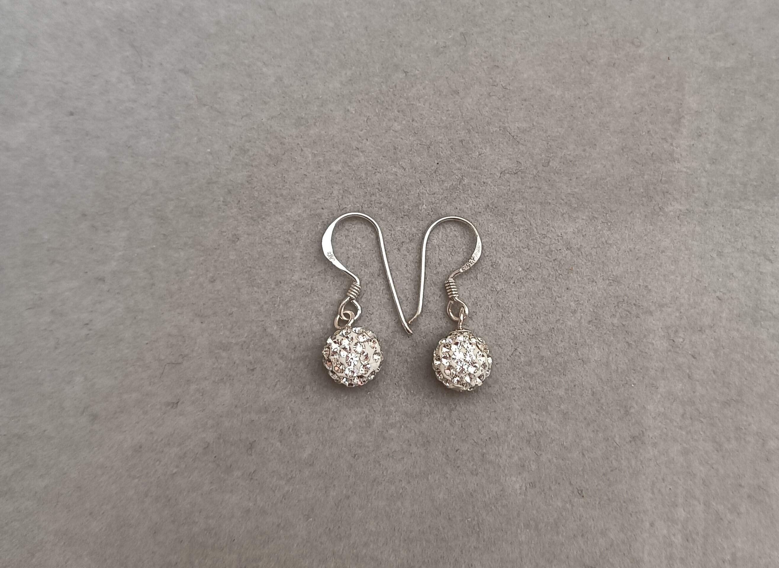 Pendientes  bolita circonitas - 3