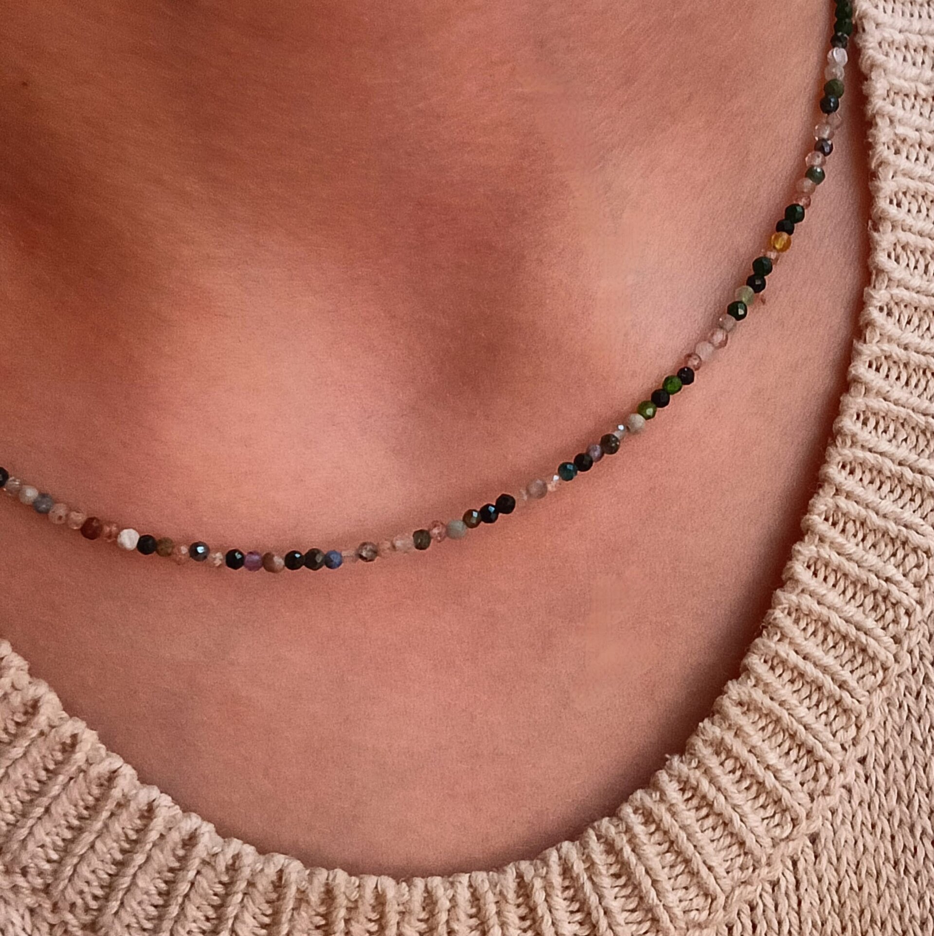 collar piedras naturales variadas - 4