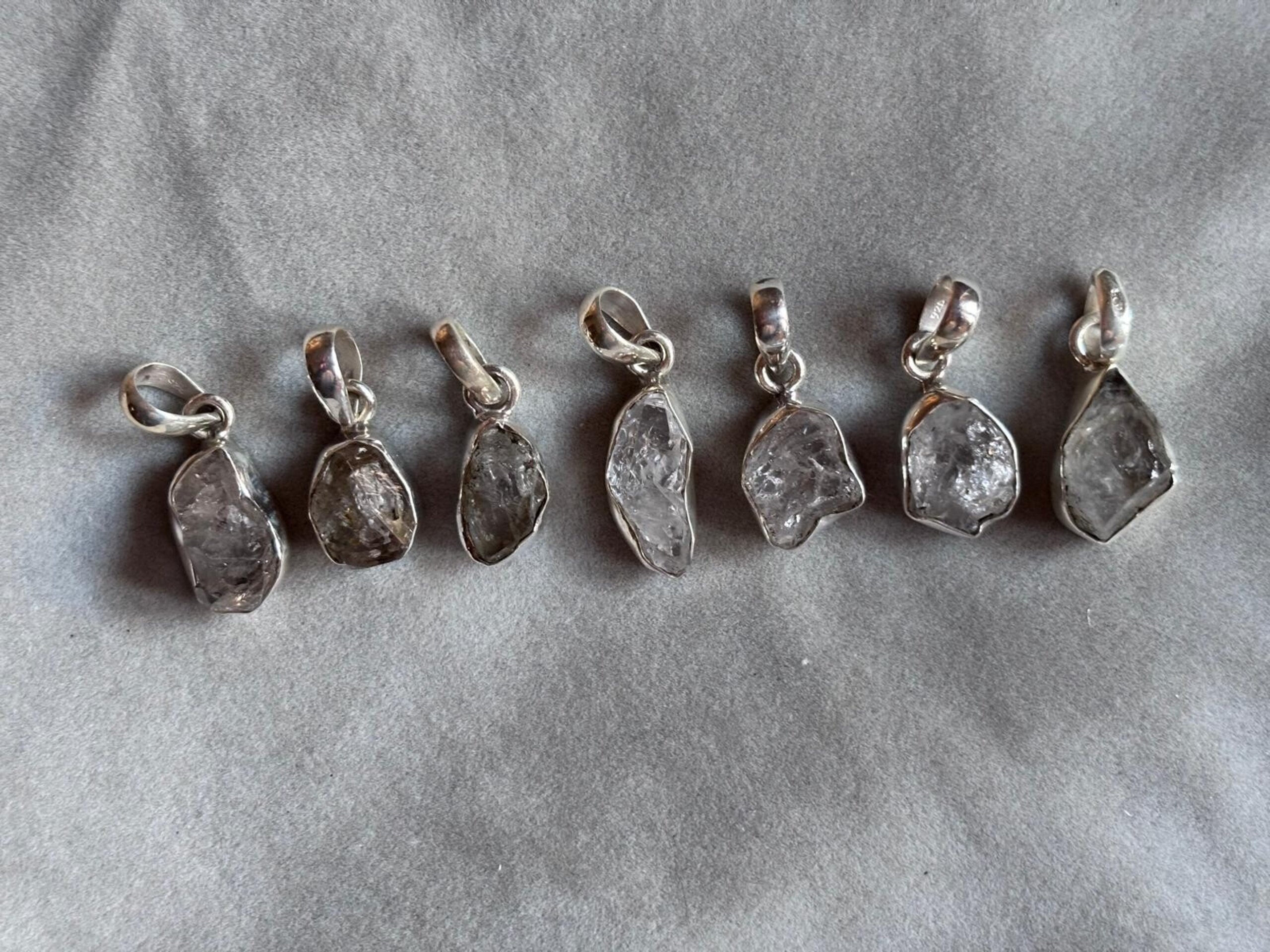 Colgantes cuarzo diamante herkimer - 2