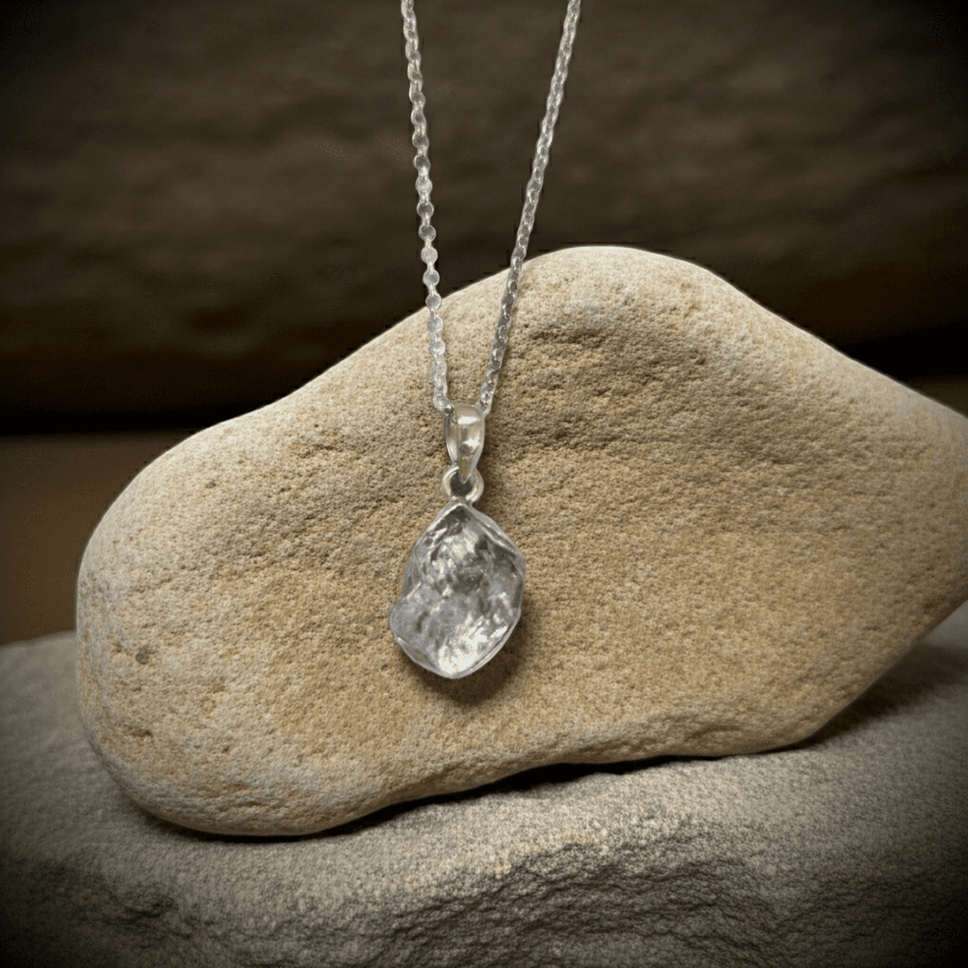 collar cuarzo diamante Herkimer - 1