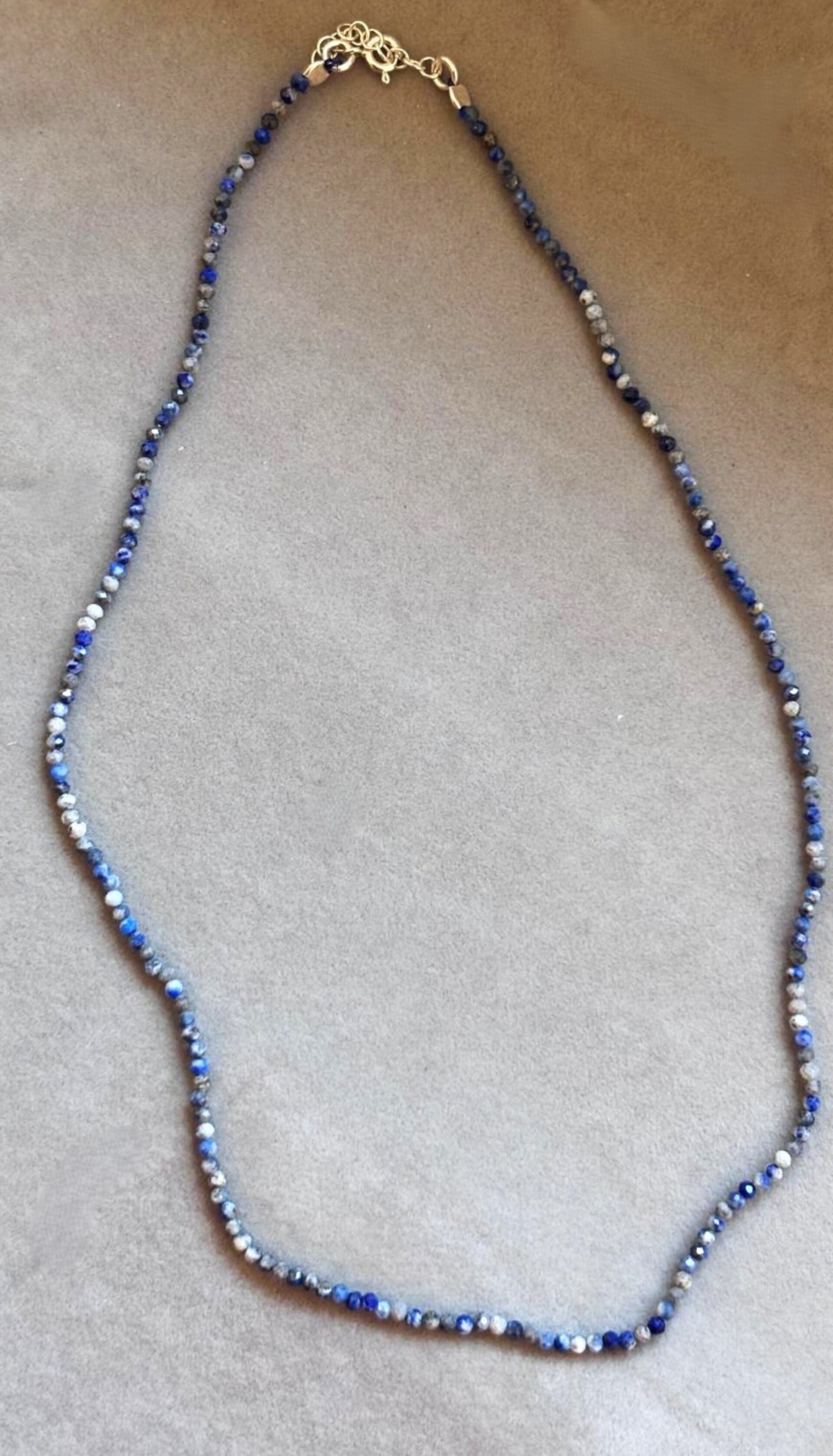 Gargantilla facetada lapizlázuli - 3