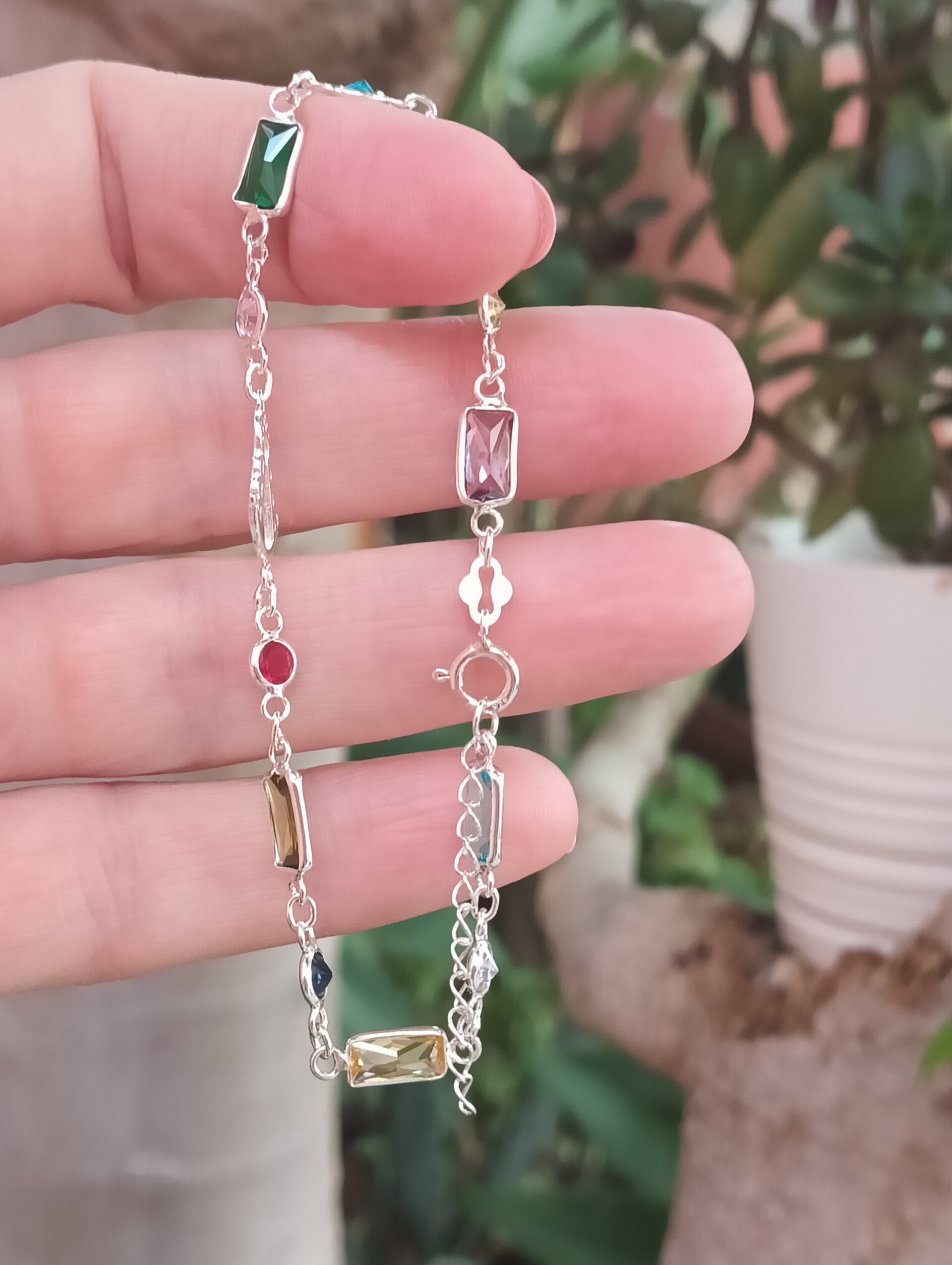 Pulsera de cristales y virgen del rocio - 3