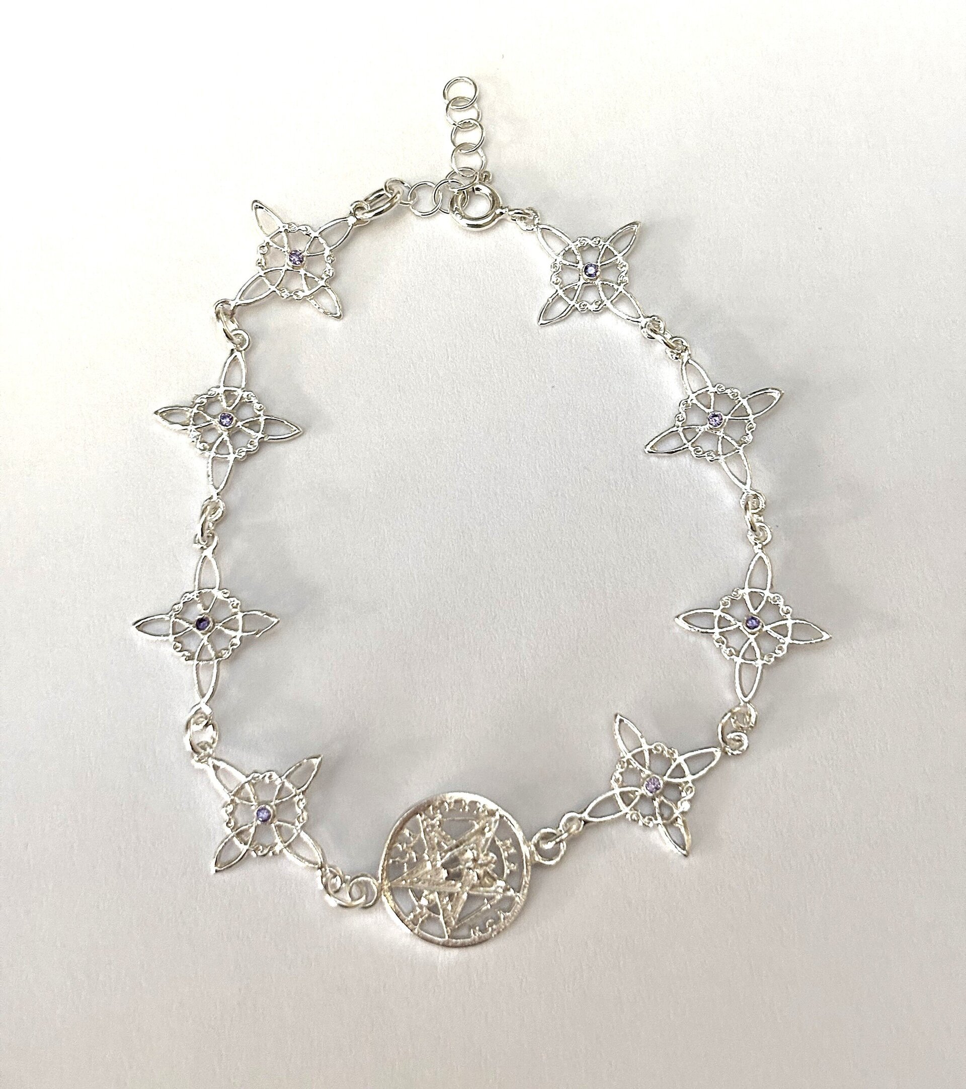 Pulsera amuleto nudo de brujas y tetragrámaton - 4
