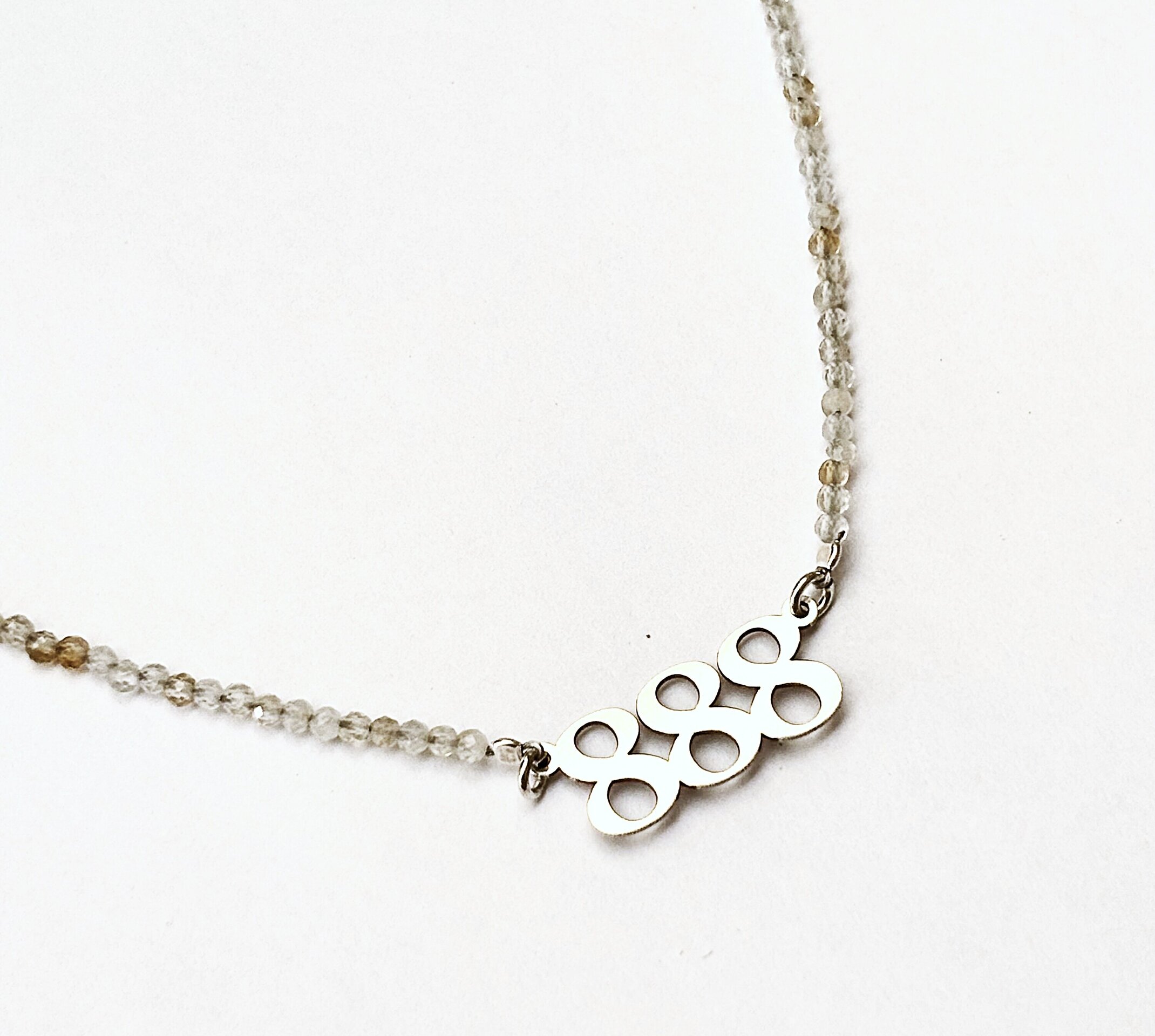 collar  cuarzo maestro y citrino 888 - 2
