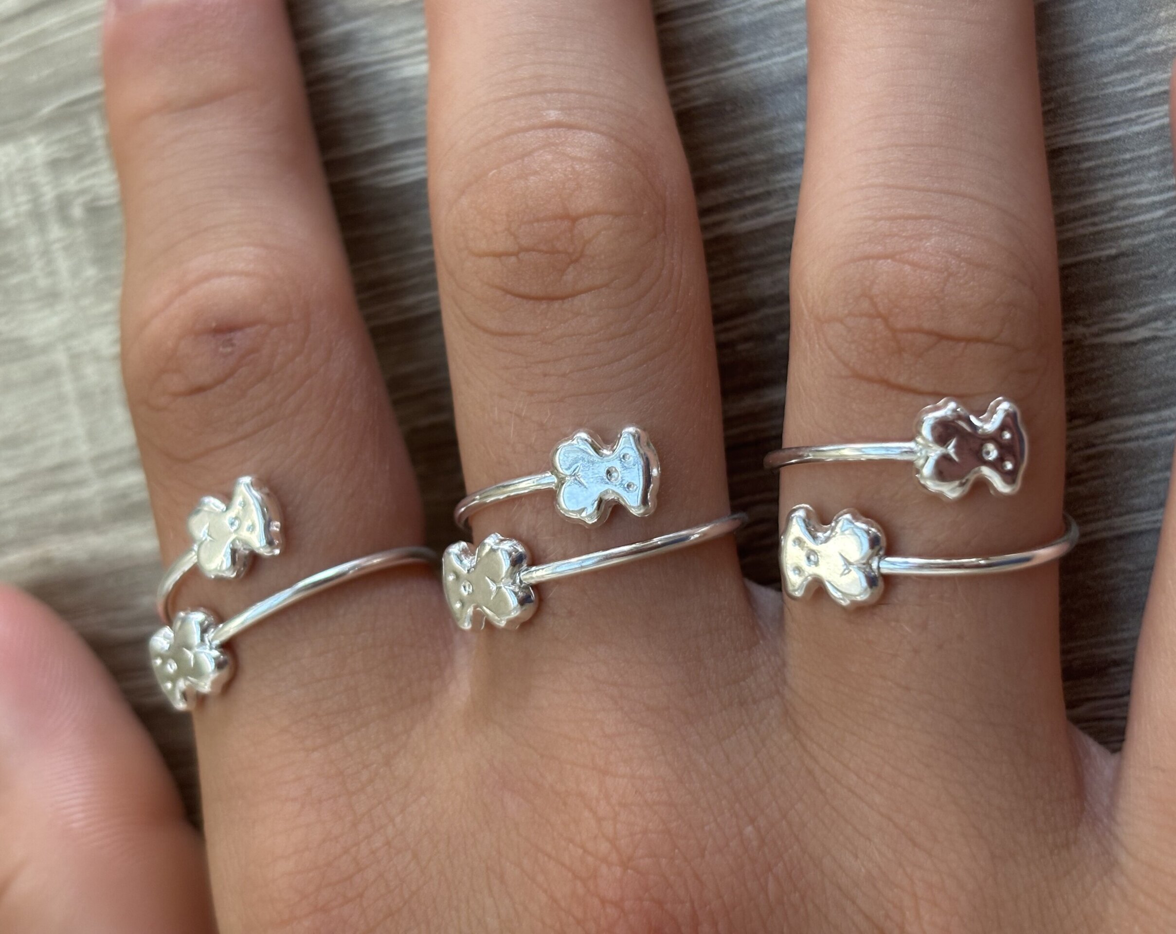 Anillo ajustable oso - 5