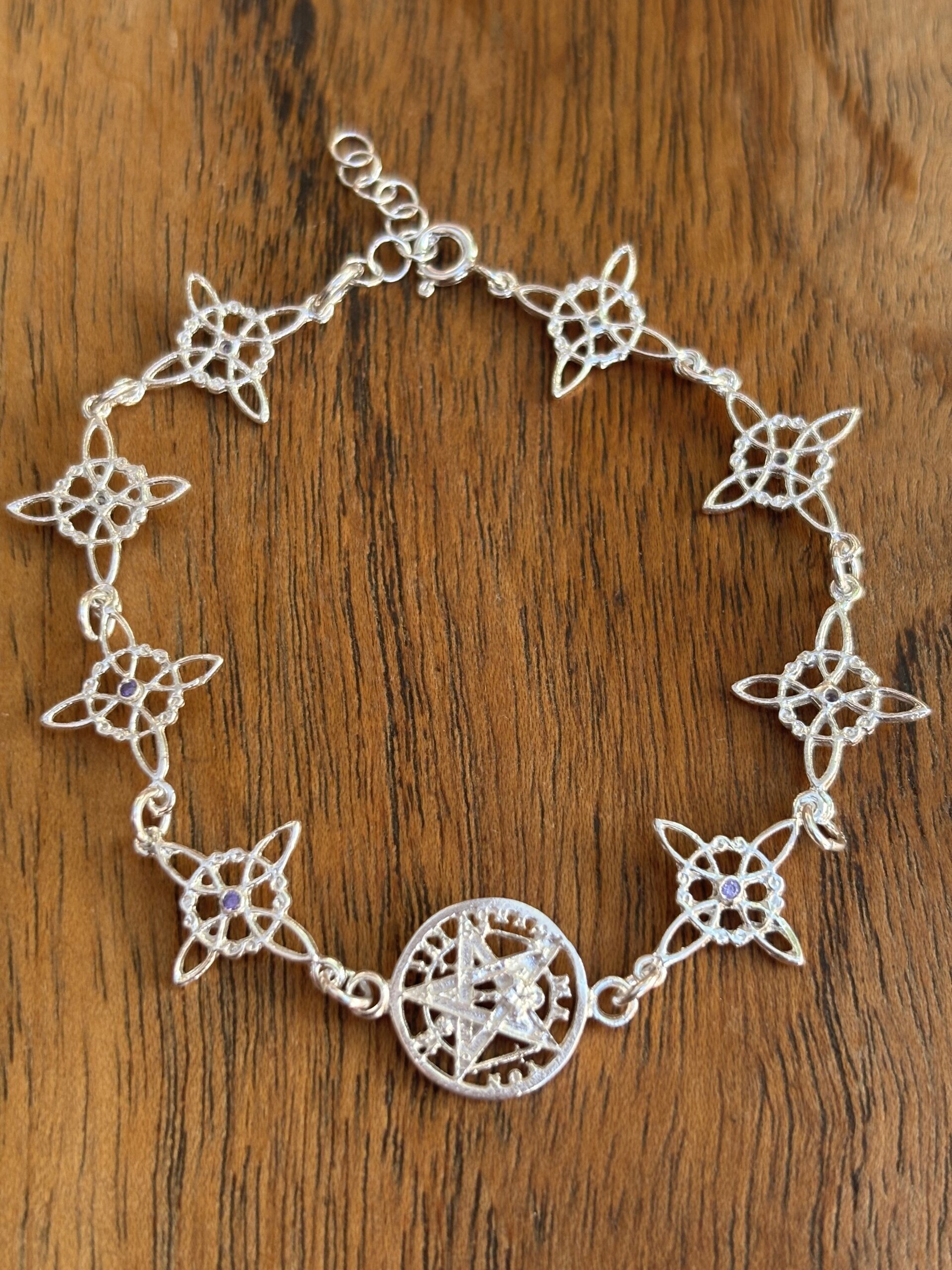 Pulsera amuleto nudo de brujas y tetragrámaton - 5