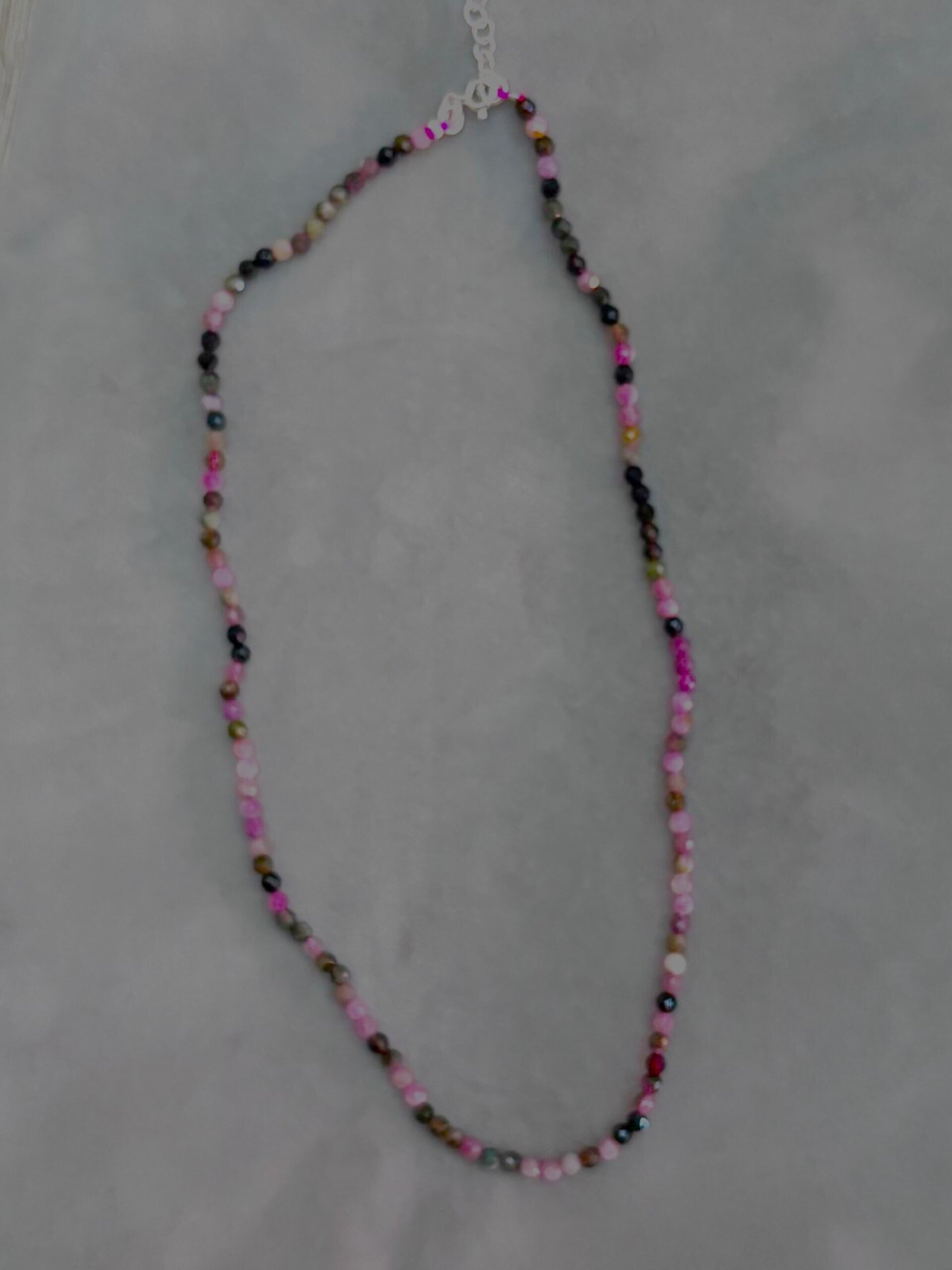 collar turmalina facetada - 2