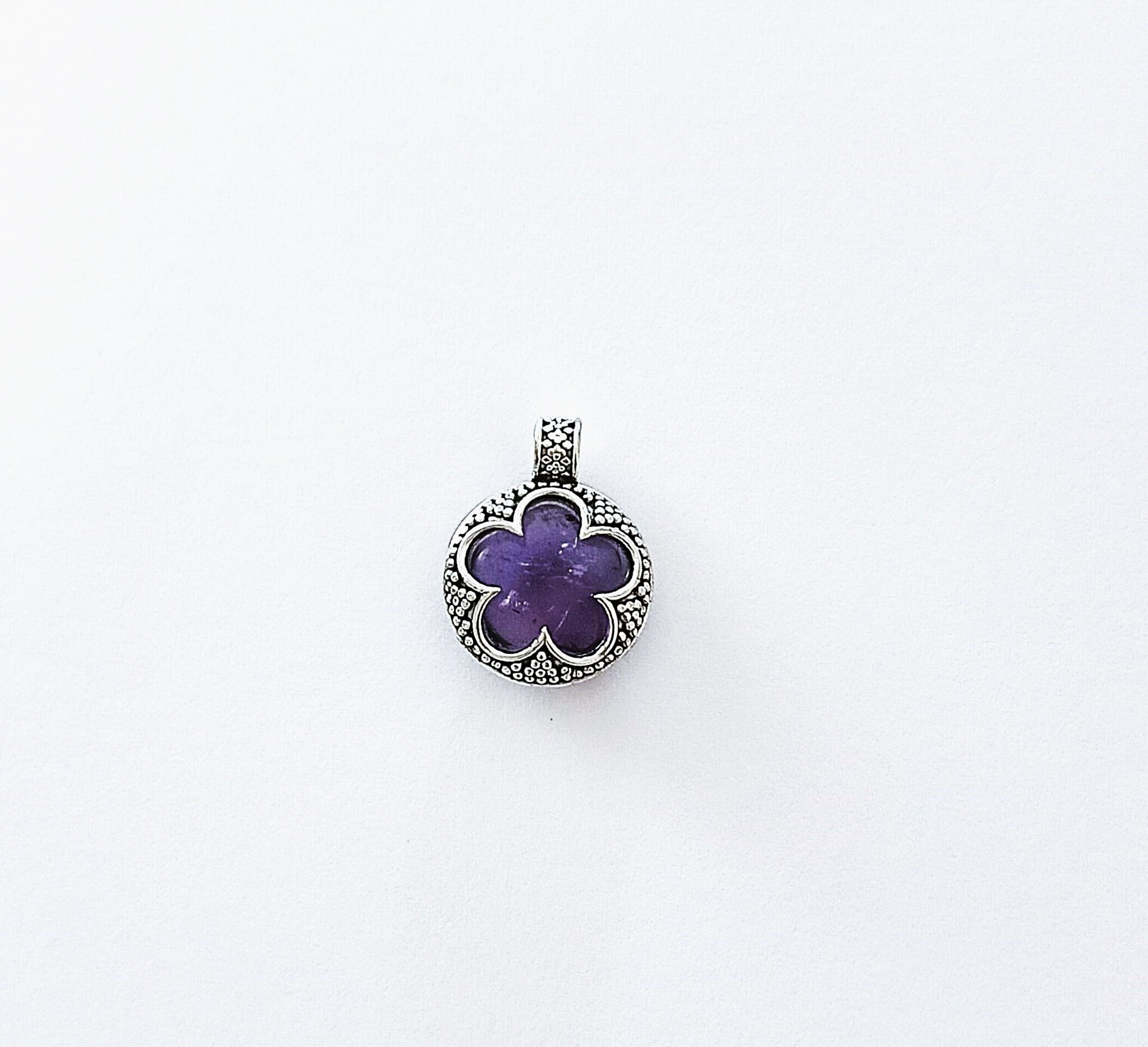 colgante amuleto gotland con piedra natural de amatista - 4