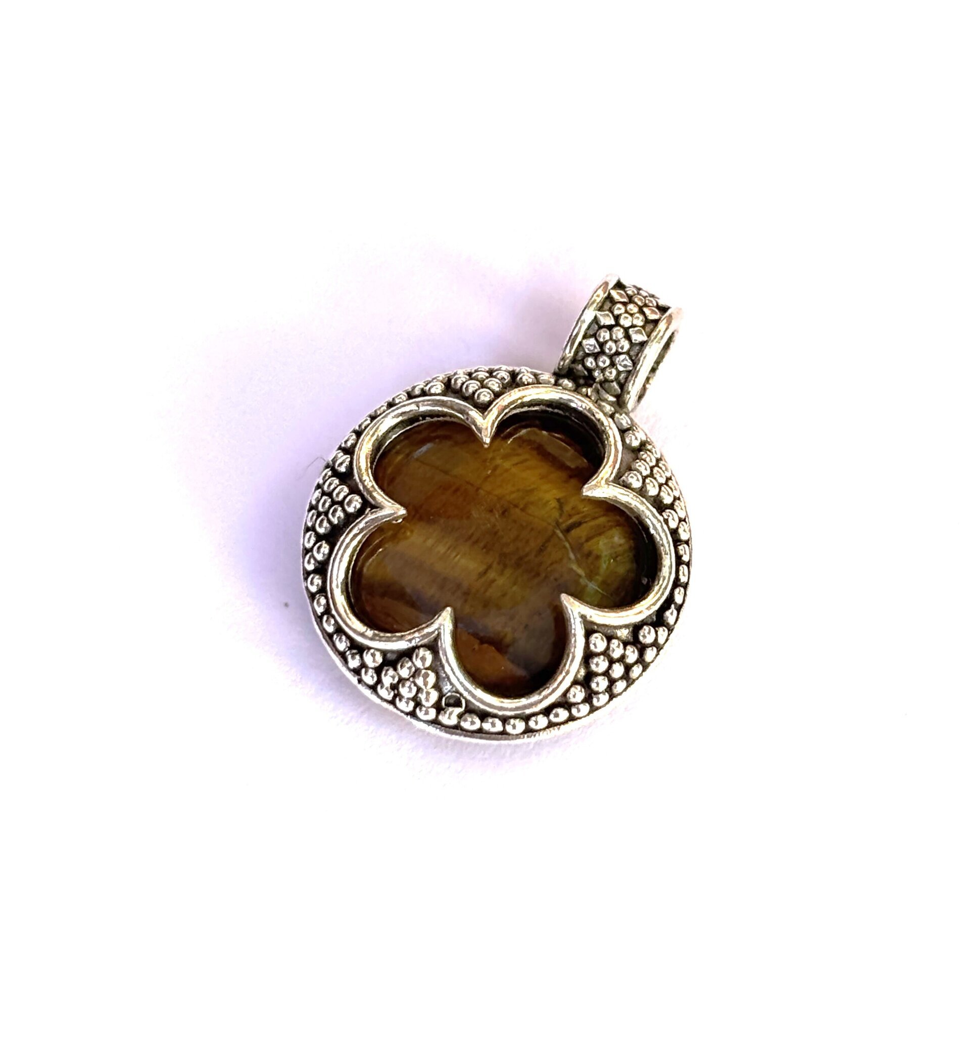 colgante amuleto gotland con piedra natural de ojo de tigre - 3