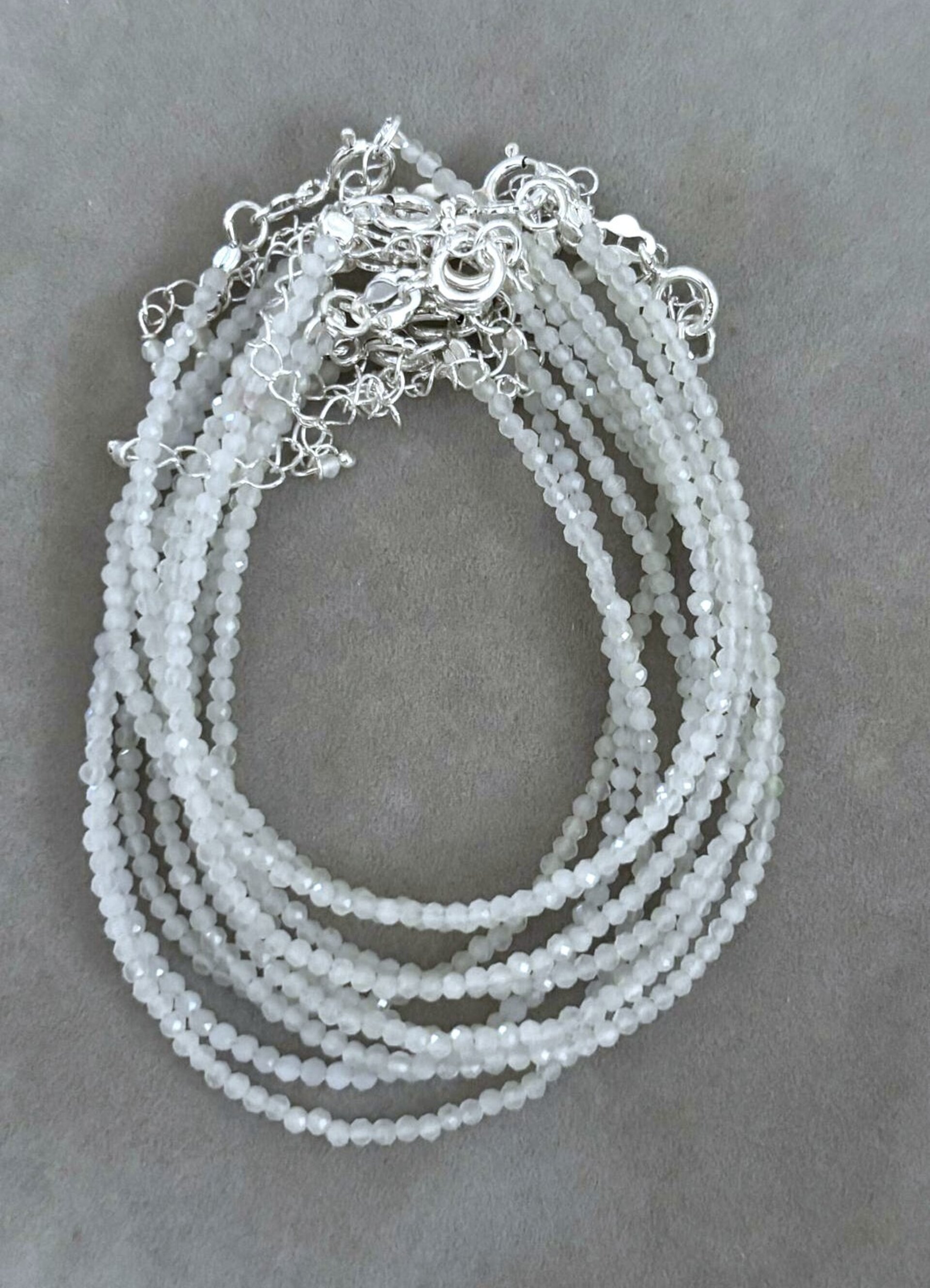 pulsera facetada piedra luna - 2