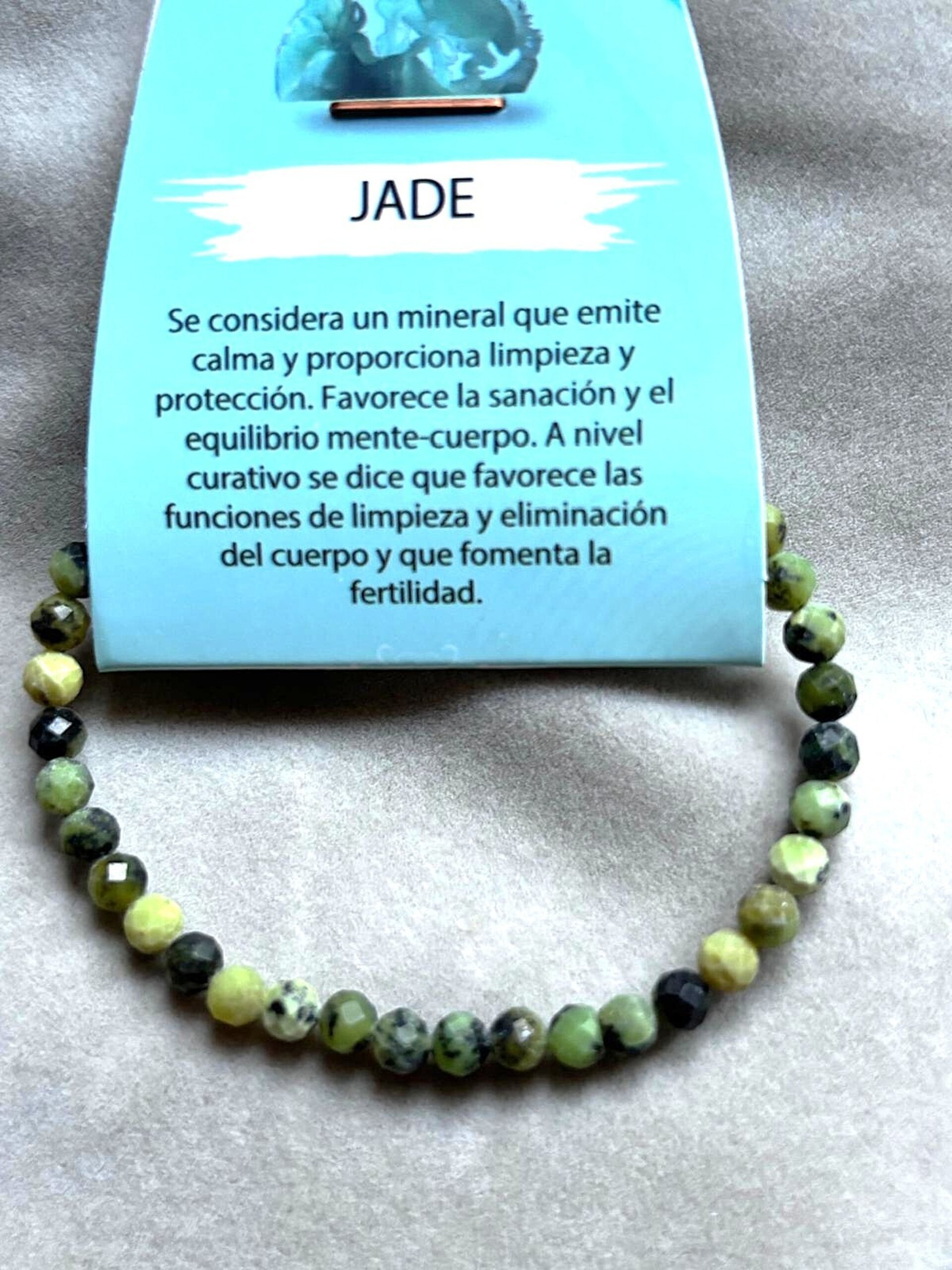 pulsera facetada jade canadá - 2