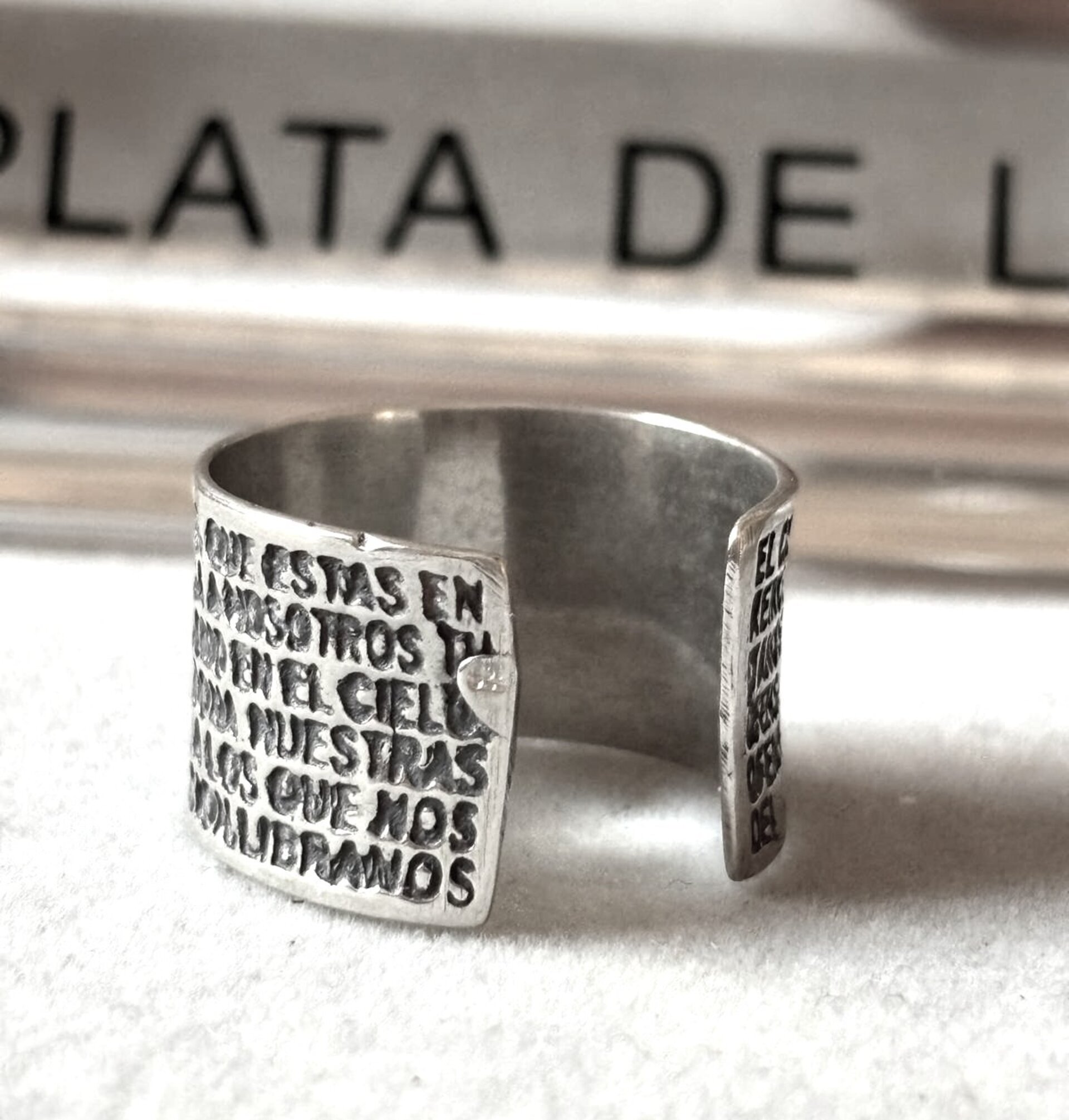 Anillo ajustable padre nuestro - 10