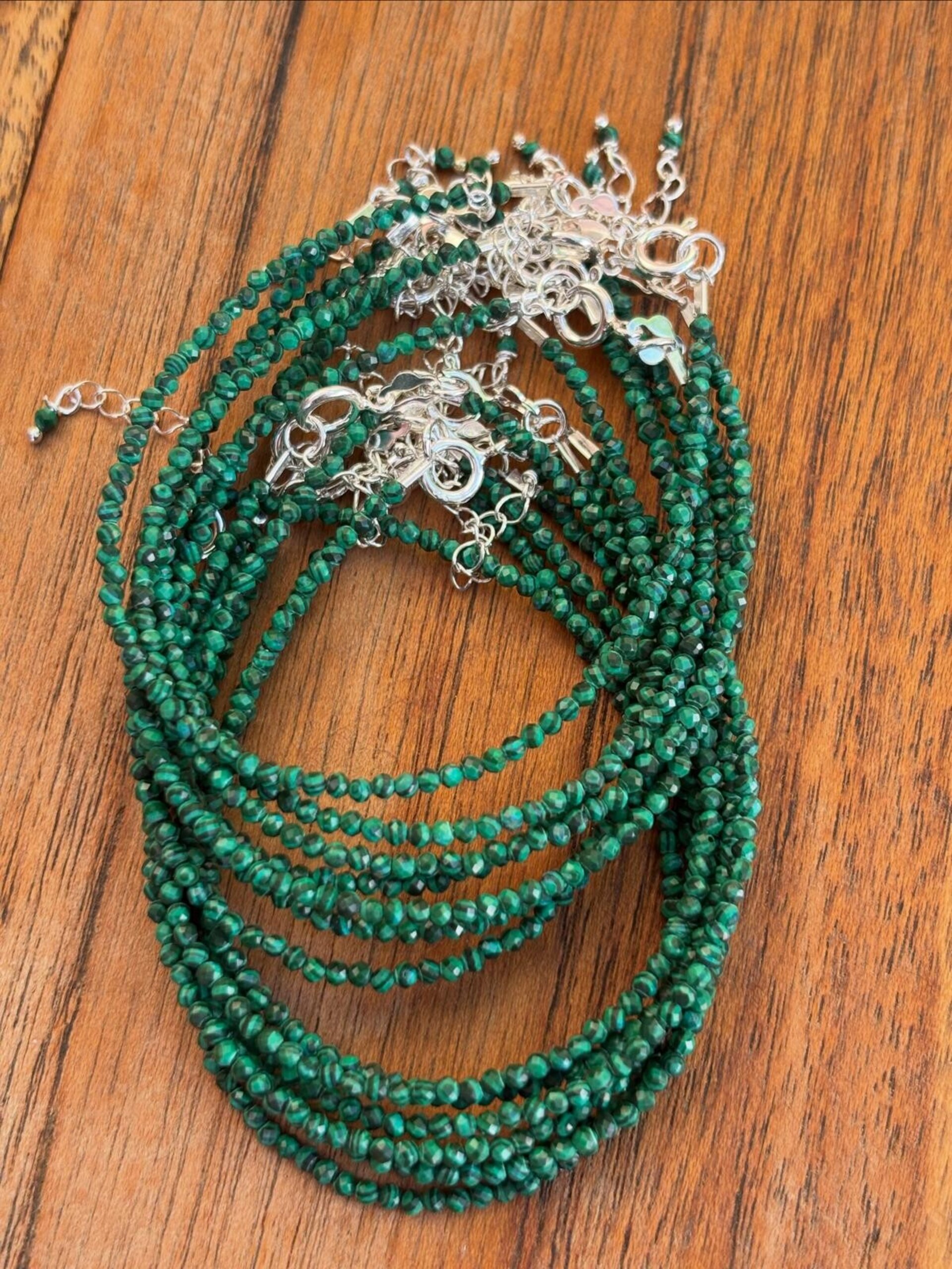 PULSERA FACETADA MALAQUITA - 1