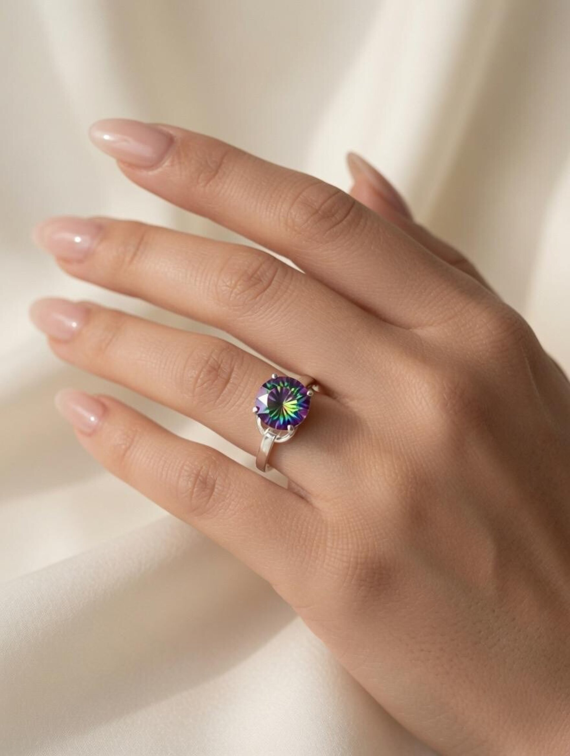 anillo topacio místico - 1