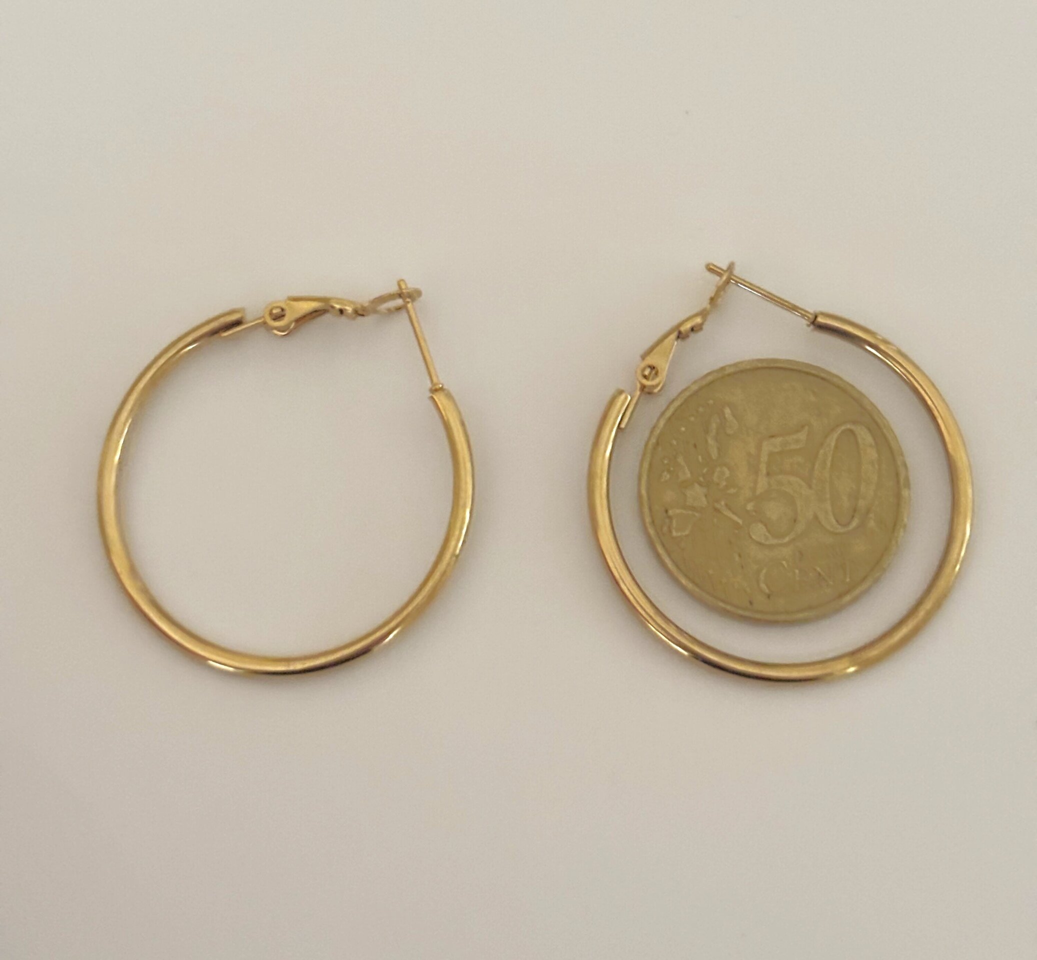 Pendientes aros dorados - 3