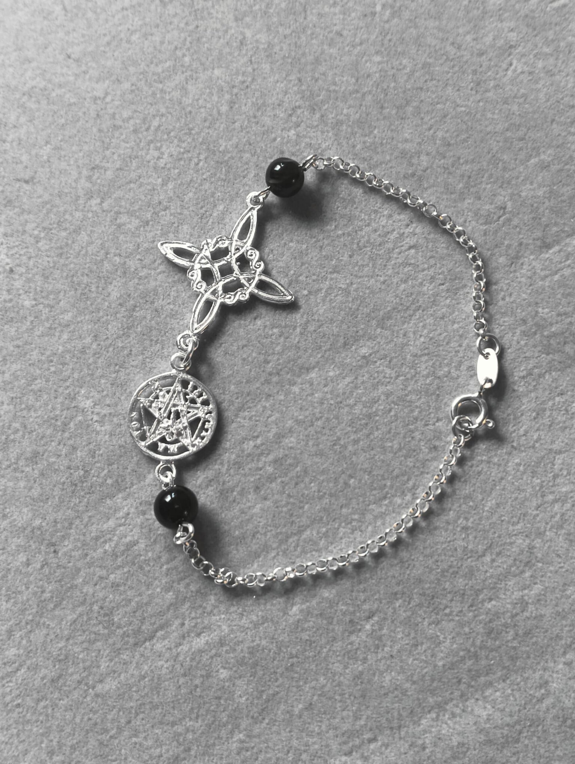 Pulsera amuleto nudo de bruja y tetragrámaton - 2