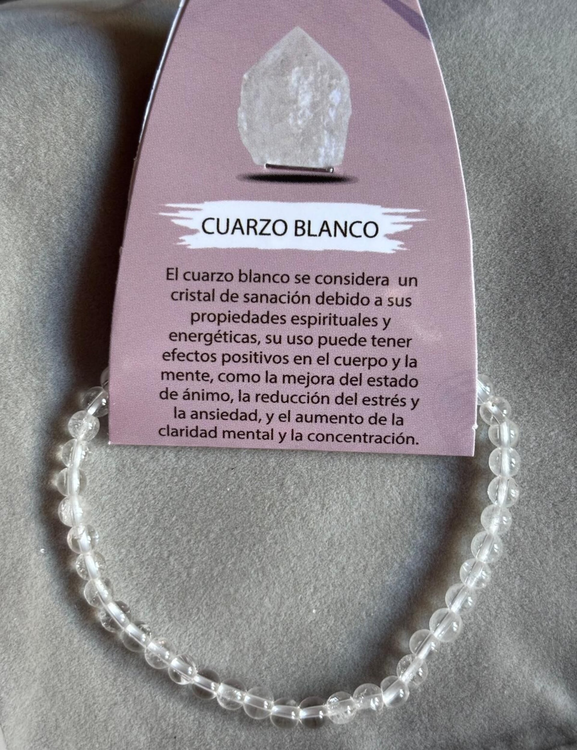 Pulsera cuarzo blanco - 5