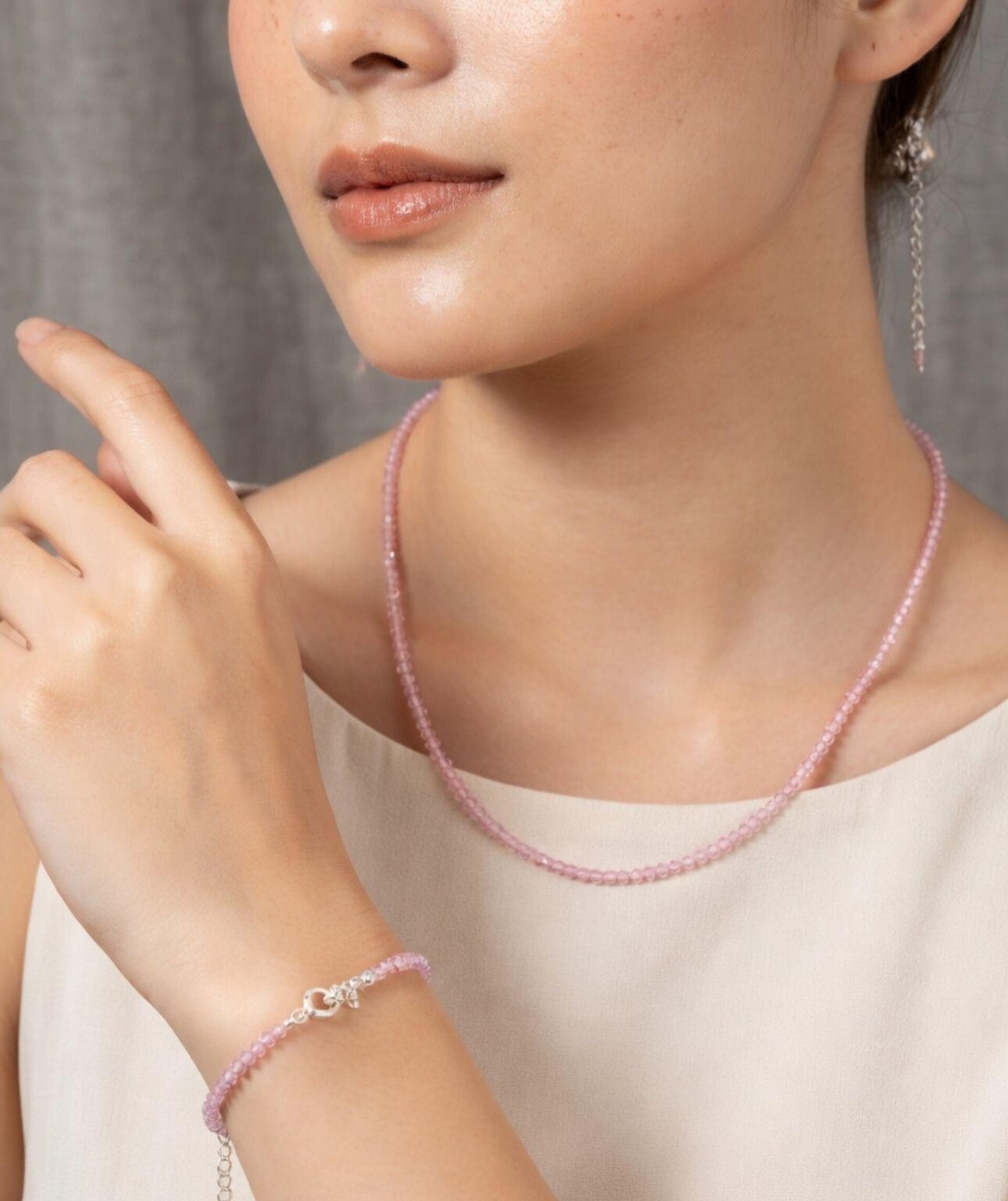 conjunto cuarzo rosa - 1