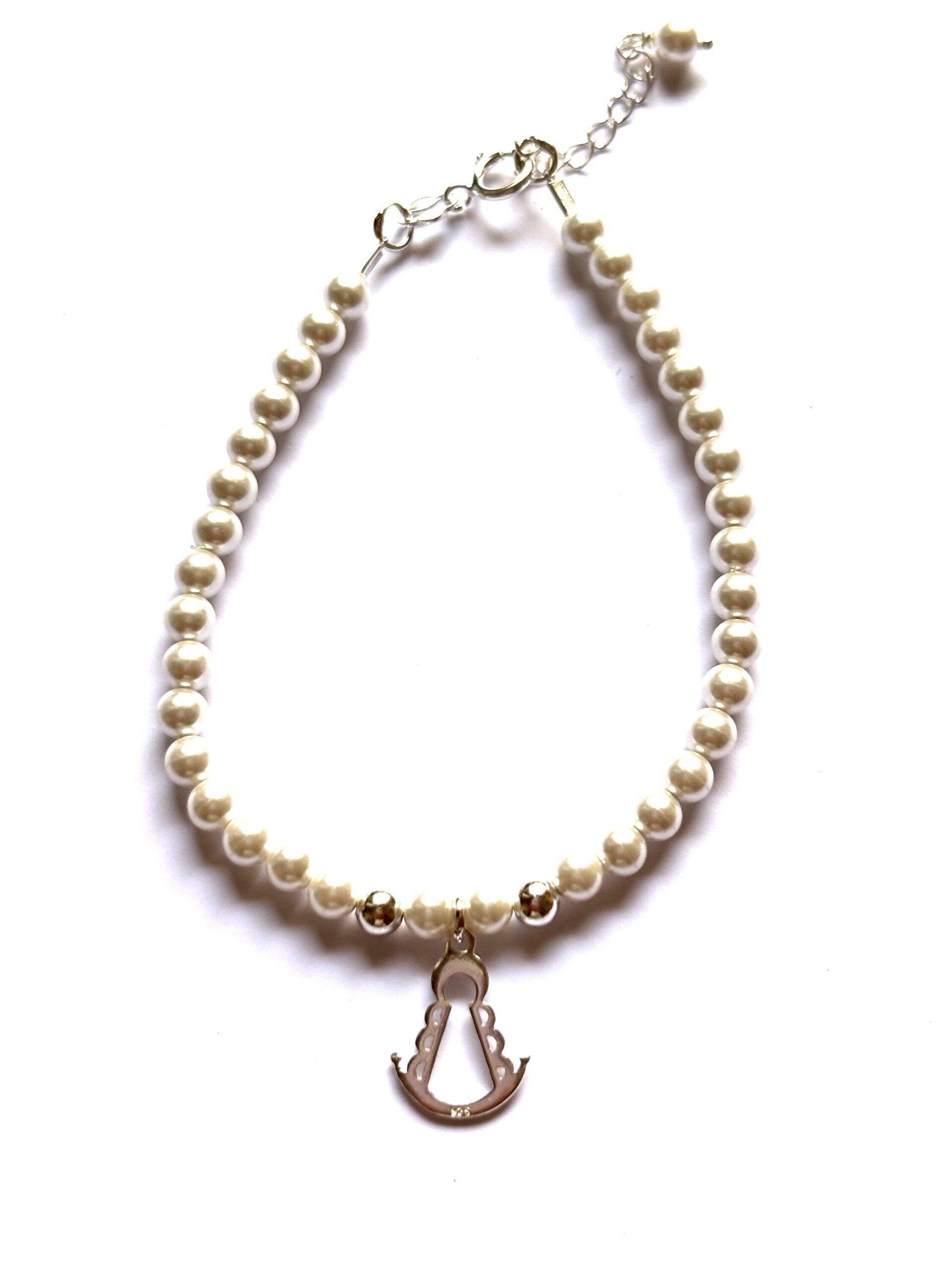 pulsera perlas y virgen del rocio - 1