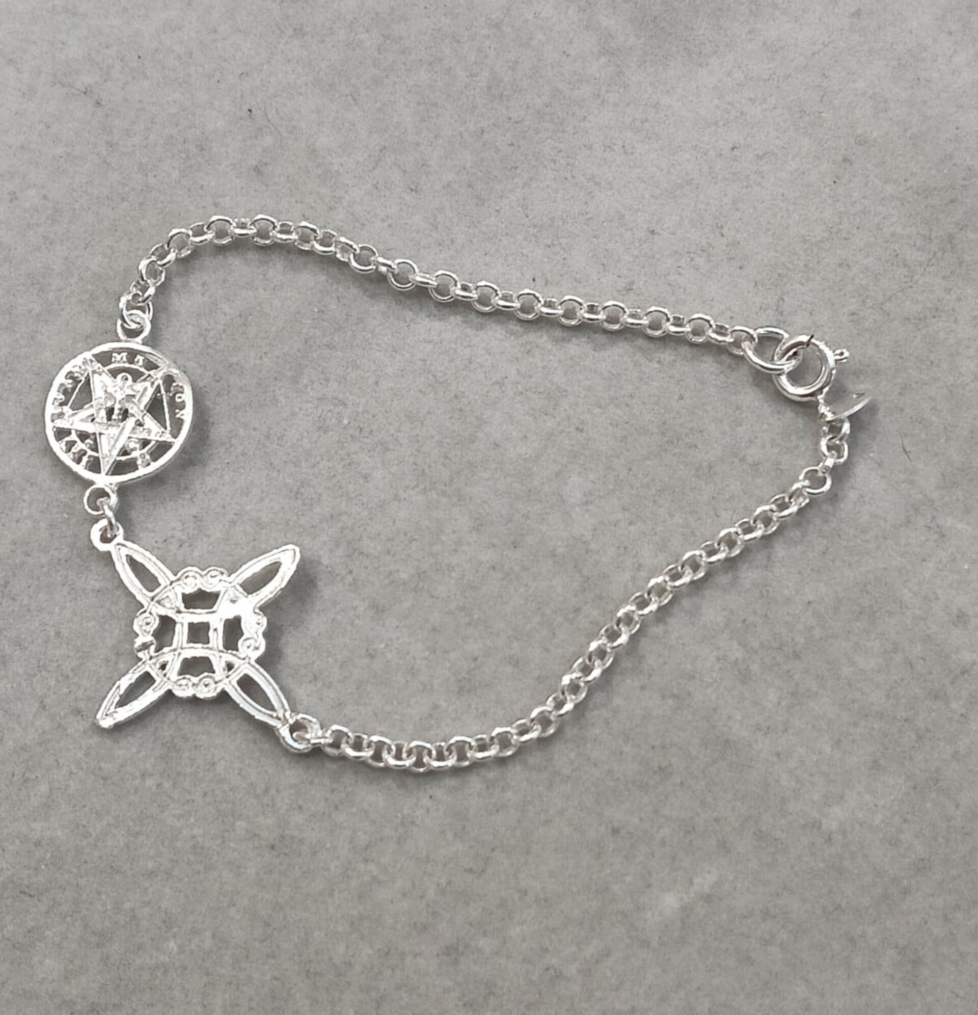 Pulsera amuleto nudo de bruja y tetragrámaton - 6