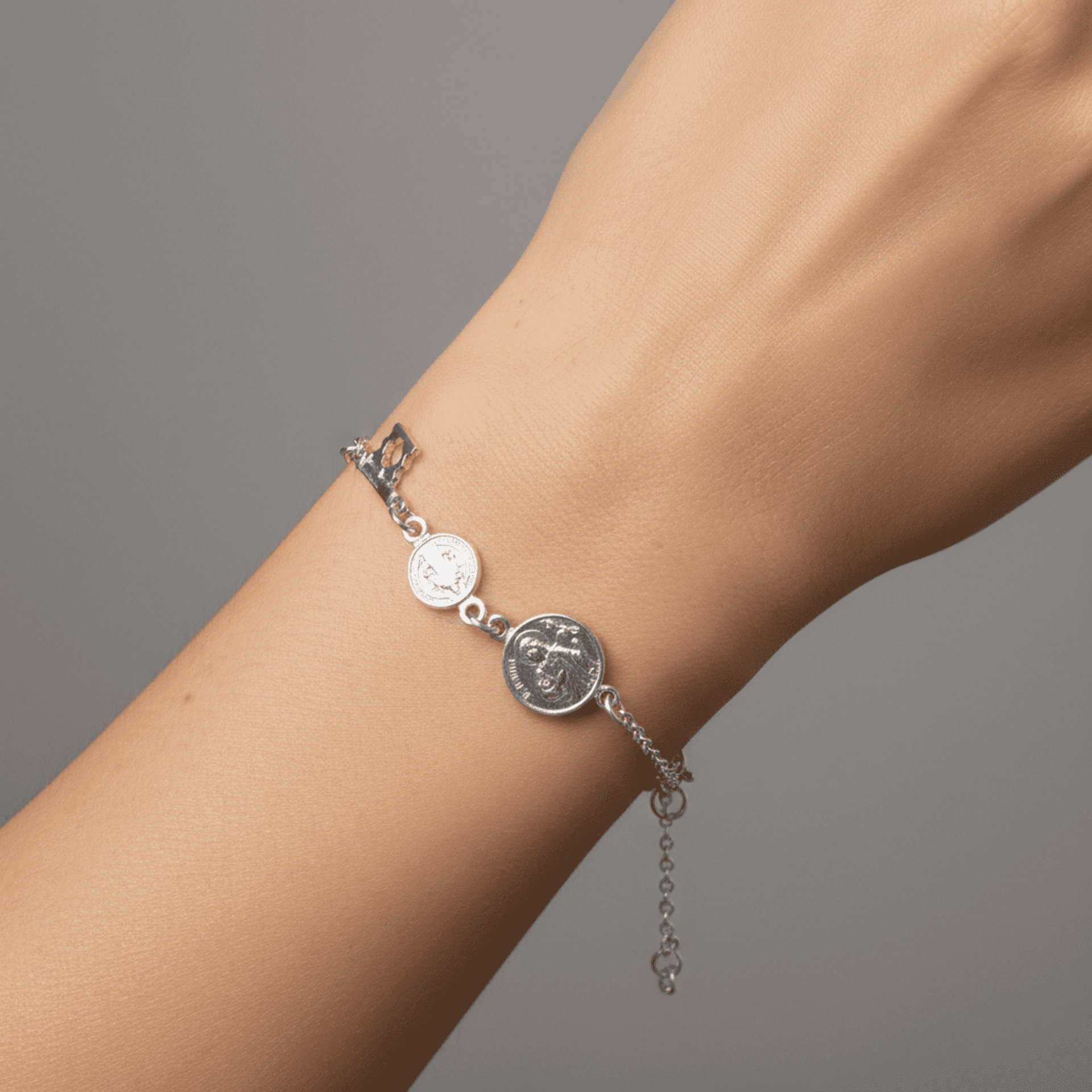 pulsera doble protección llave San Benito y San judas Tadeo - 2