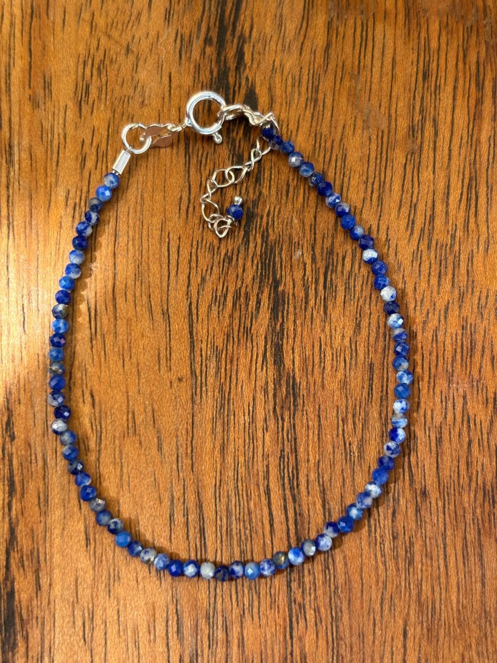 pulsera facetada lapizlázuli - 6