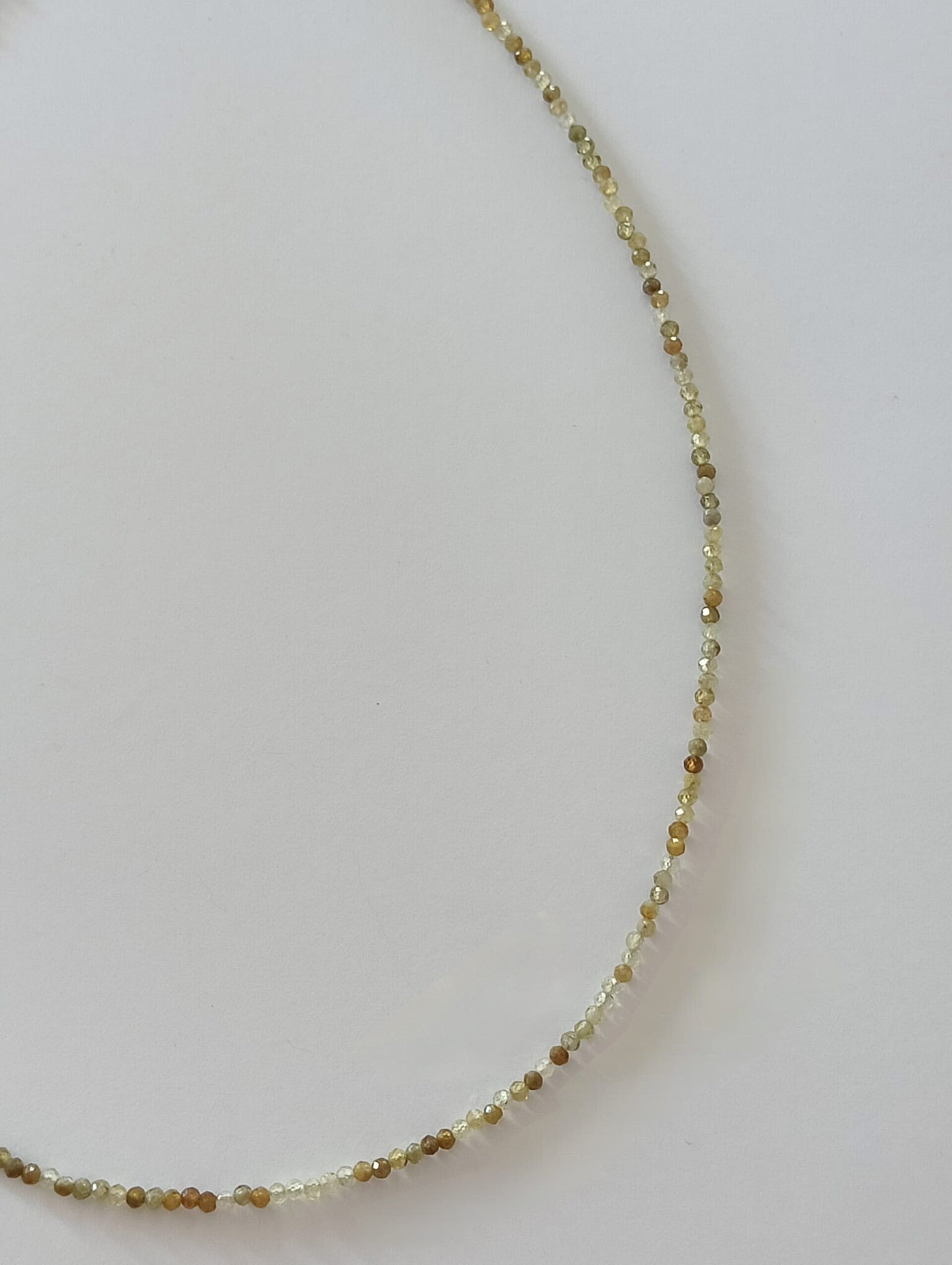 collar piedras naturales de olivina - 2