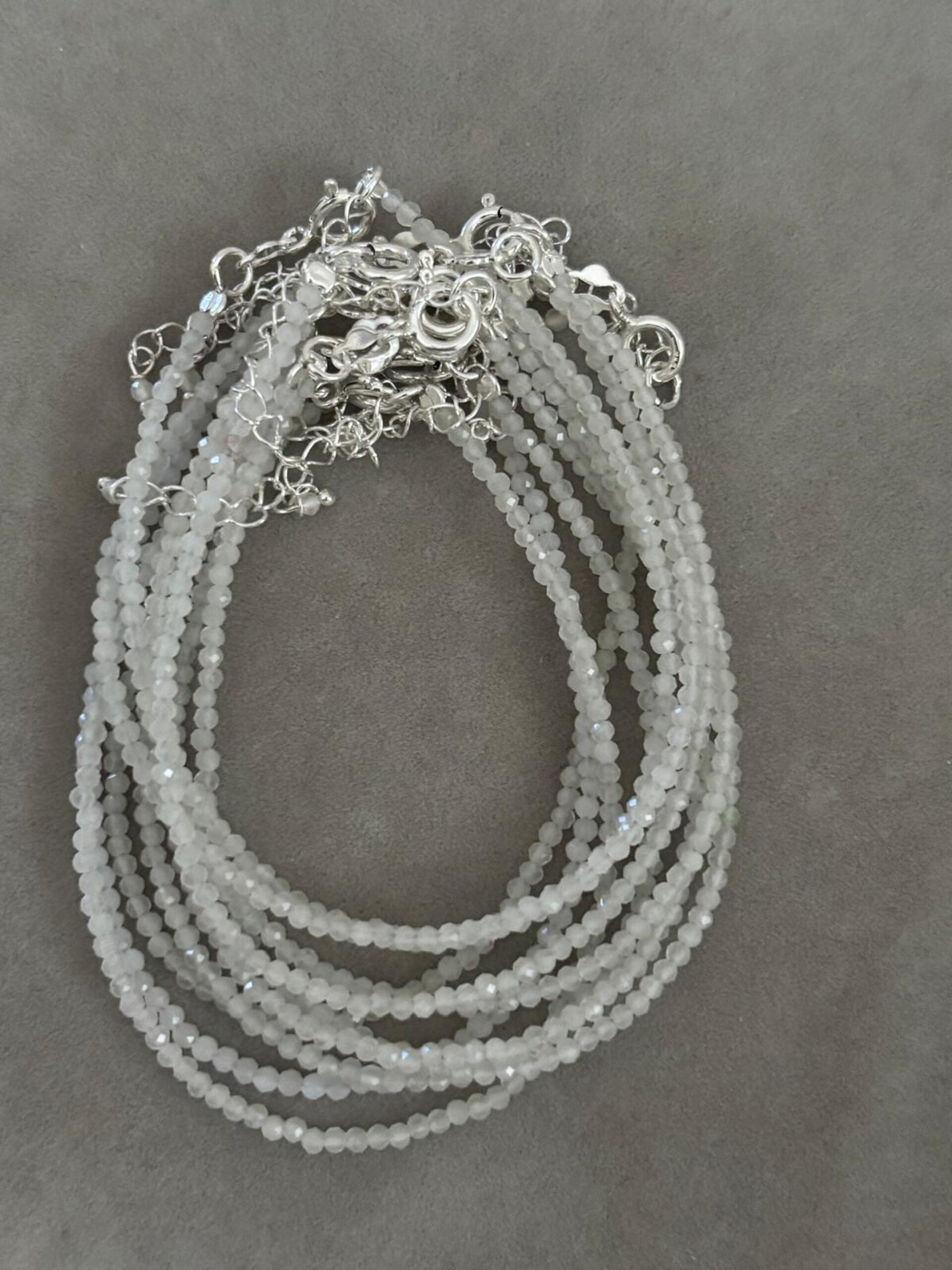 pulsera facetada piedra luna - 3