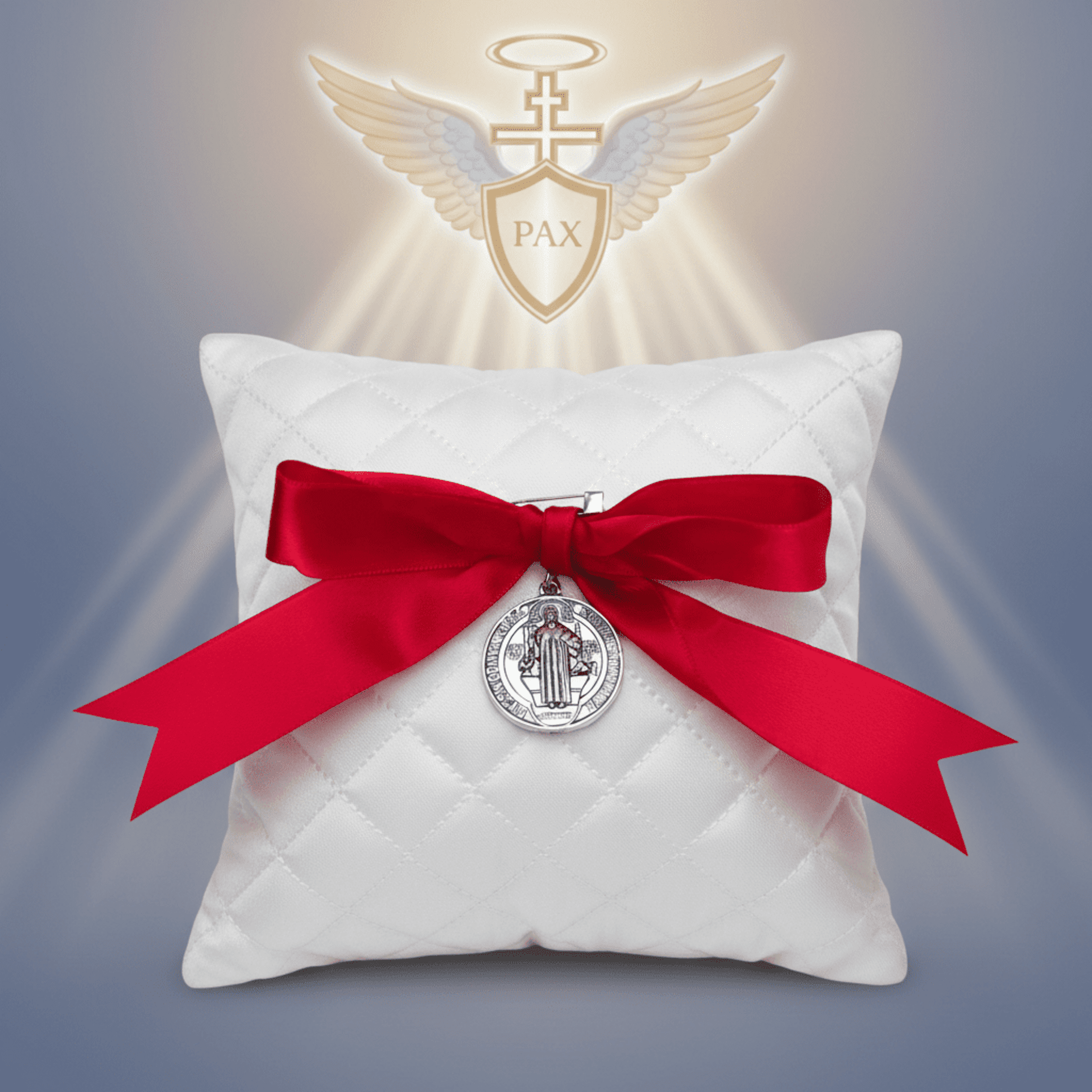 lazo con medalla para protección - 4