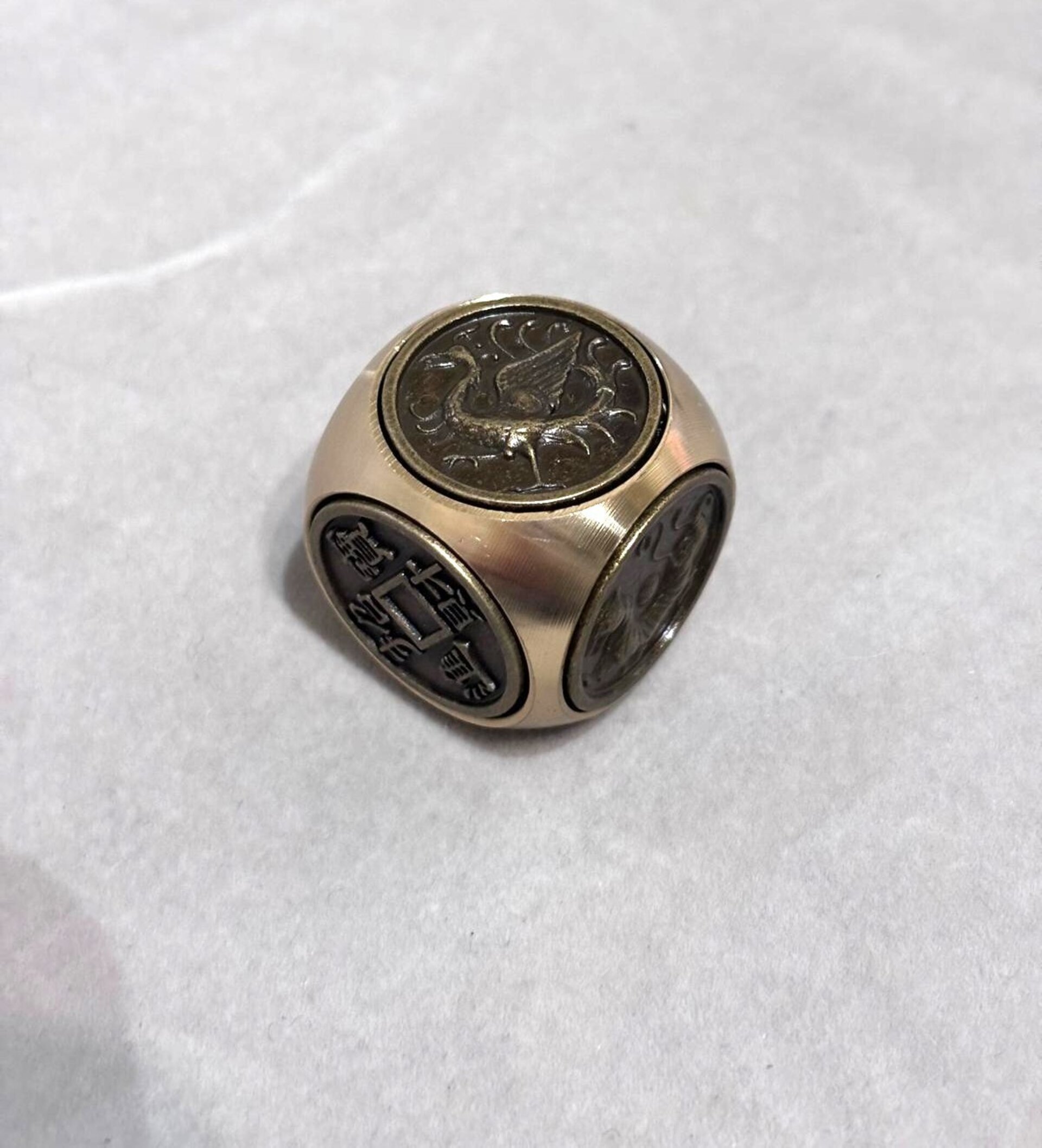 cubo giratorio 6 lados para paz, suerte y prosperidad - 6