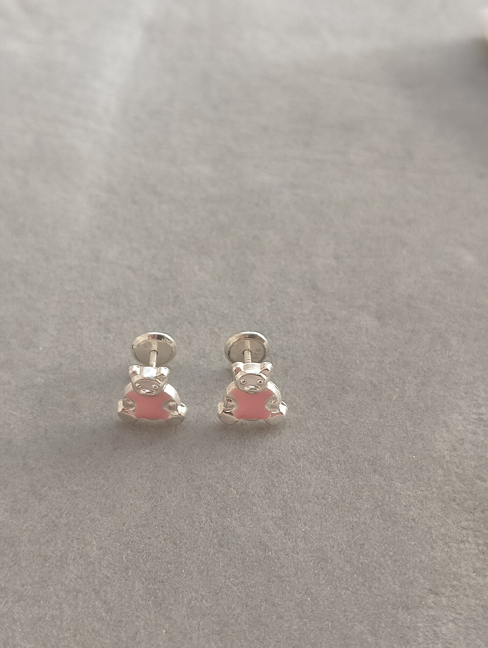 Pendientes osito rosa - 4