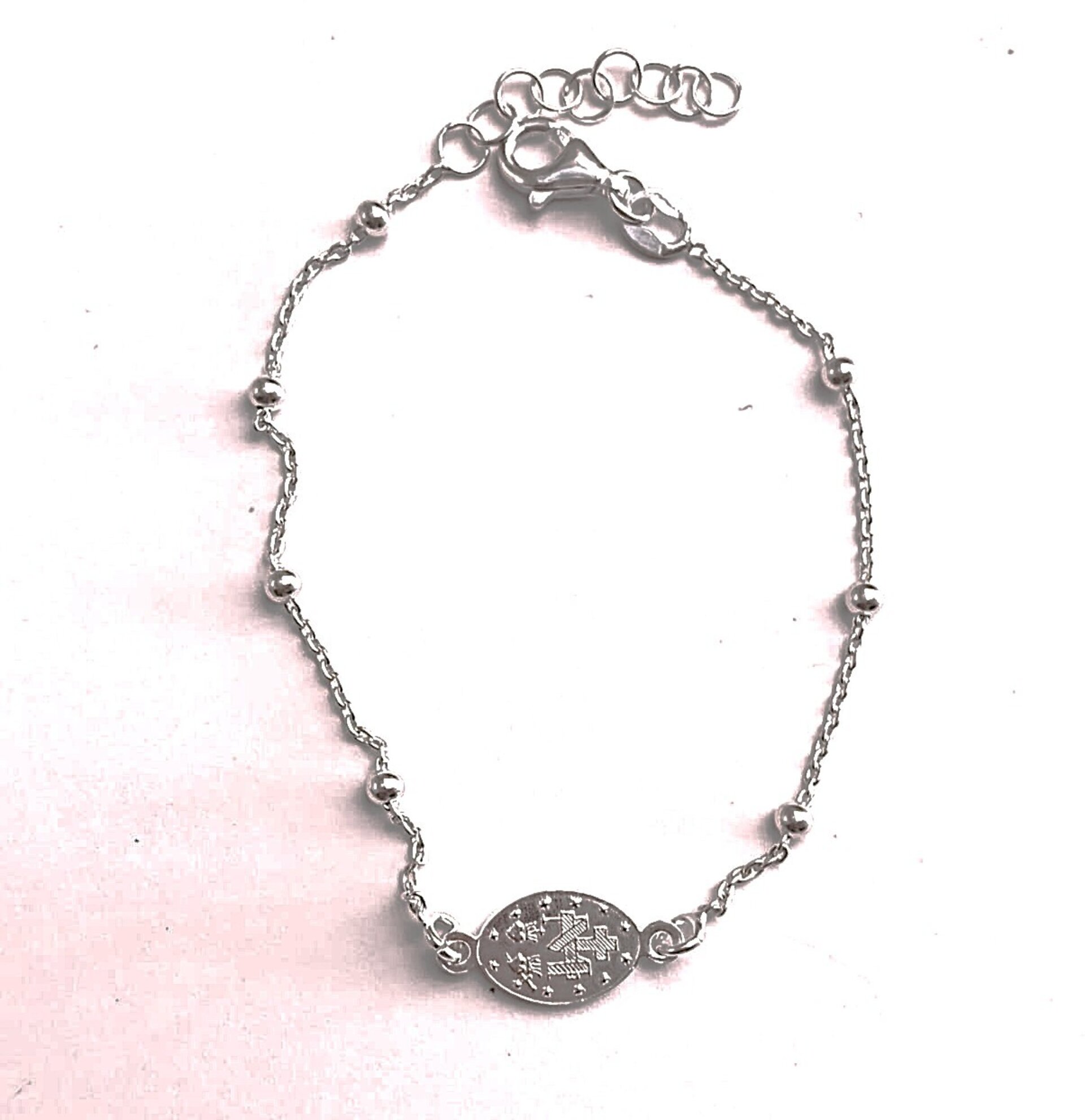 pulsera virgen de la milagrosa bolitas - 3