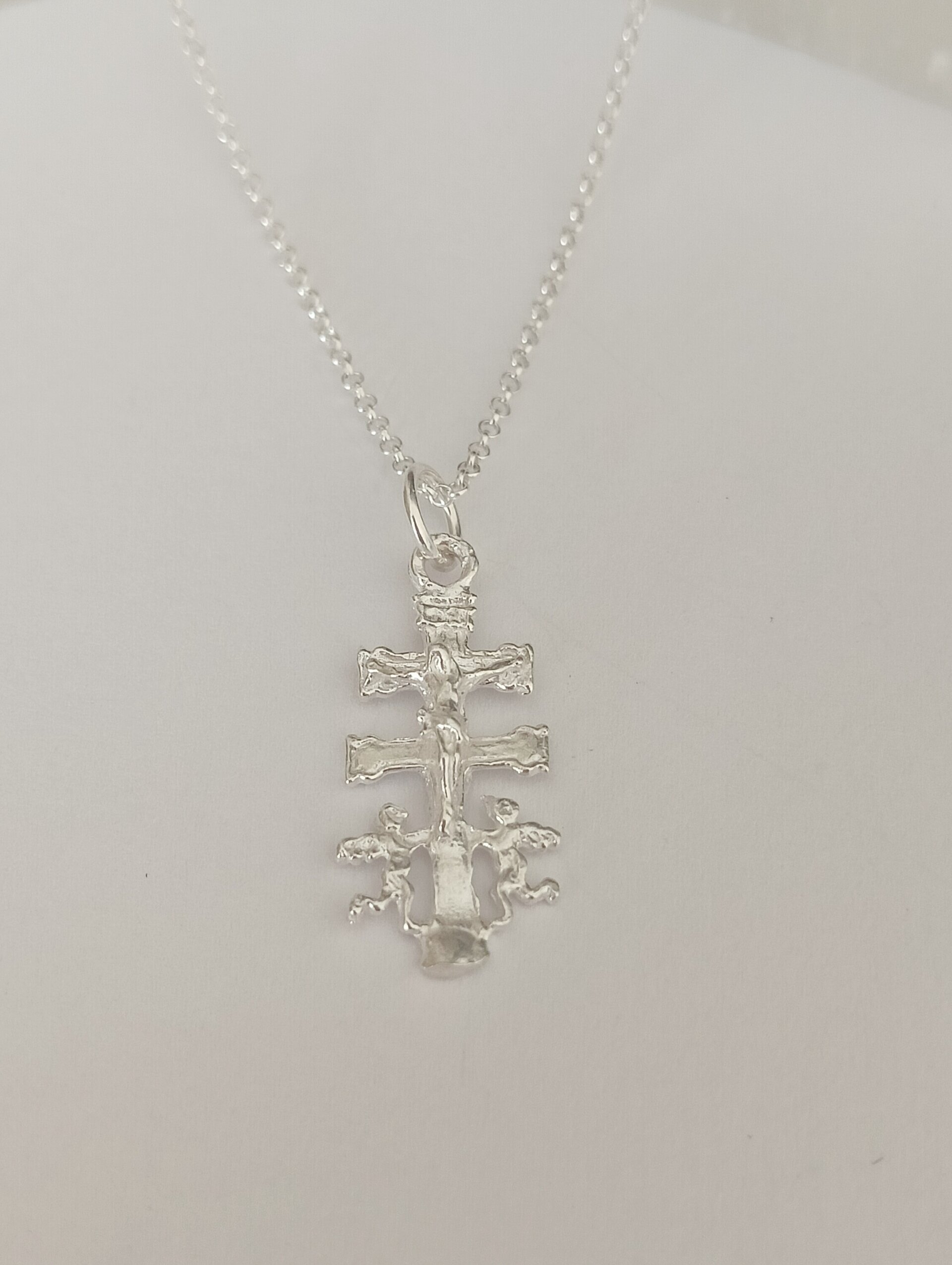 Collar  40/45cm cruz de caravaca - 3