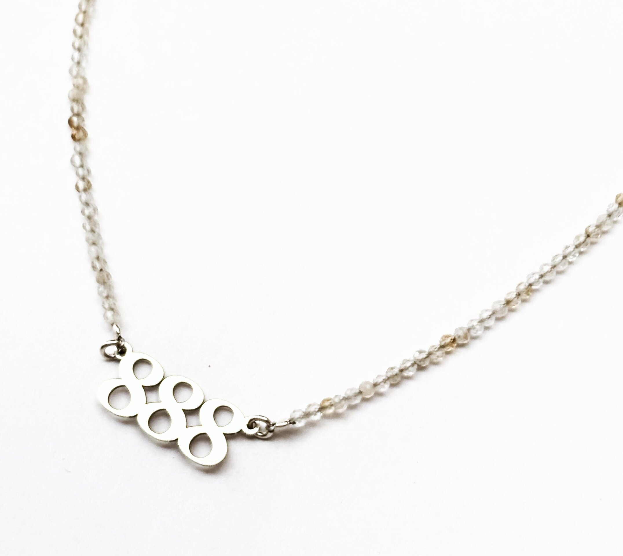 collar  cuarzo maestro y citrino 888 - 1